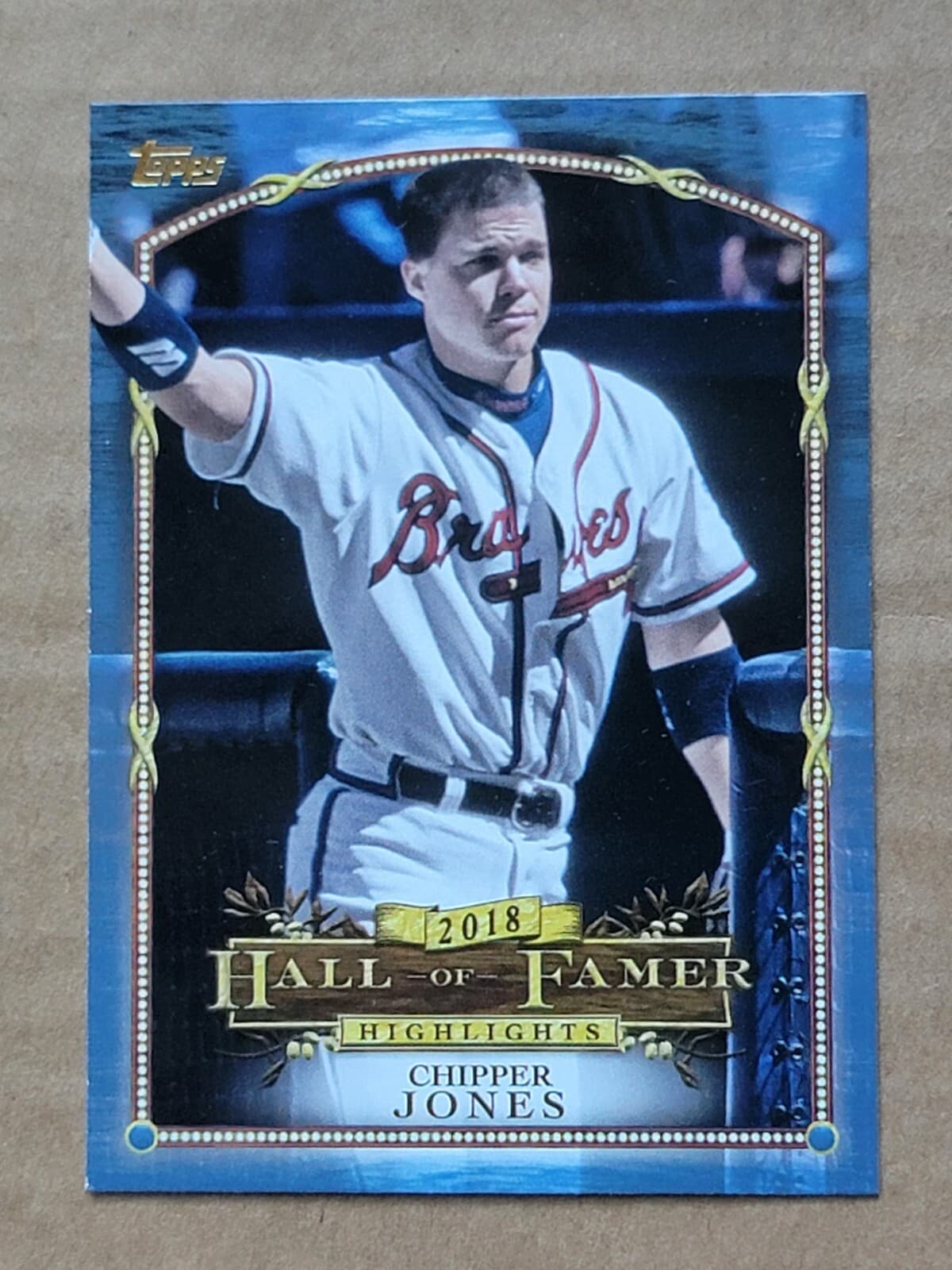 Chipper Jones Hall 2018 Topps Update