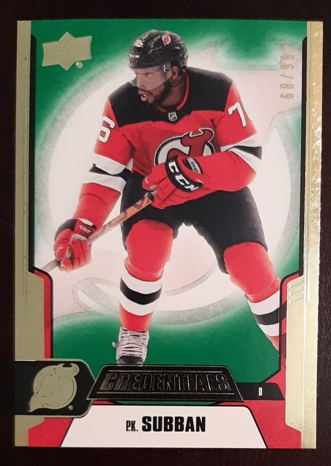 - Credentials P.K. Subban /99 2019 Upper Deck