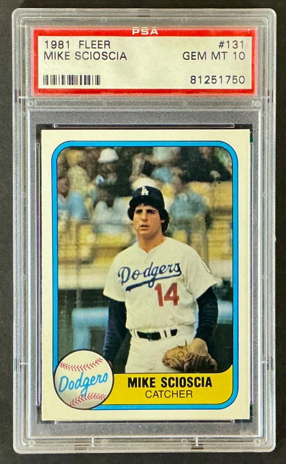 Mike Scioscia 1981 Fleer 1981 Fleer
