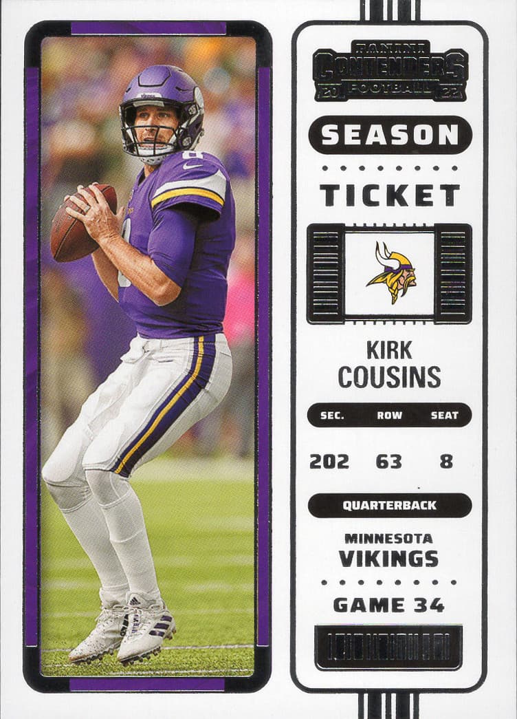 Kirk Cousins Minnesota 2022 Panini Contenders