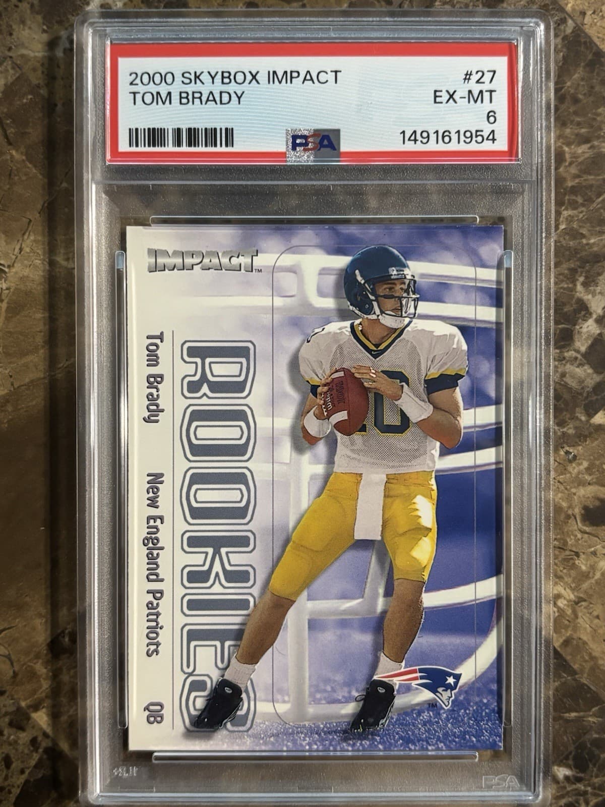 IMPACT TOM BRADY BEAUTY!! 2000 Skybox