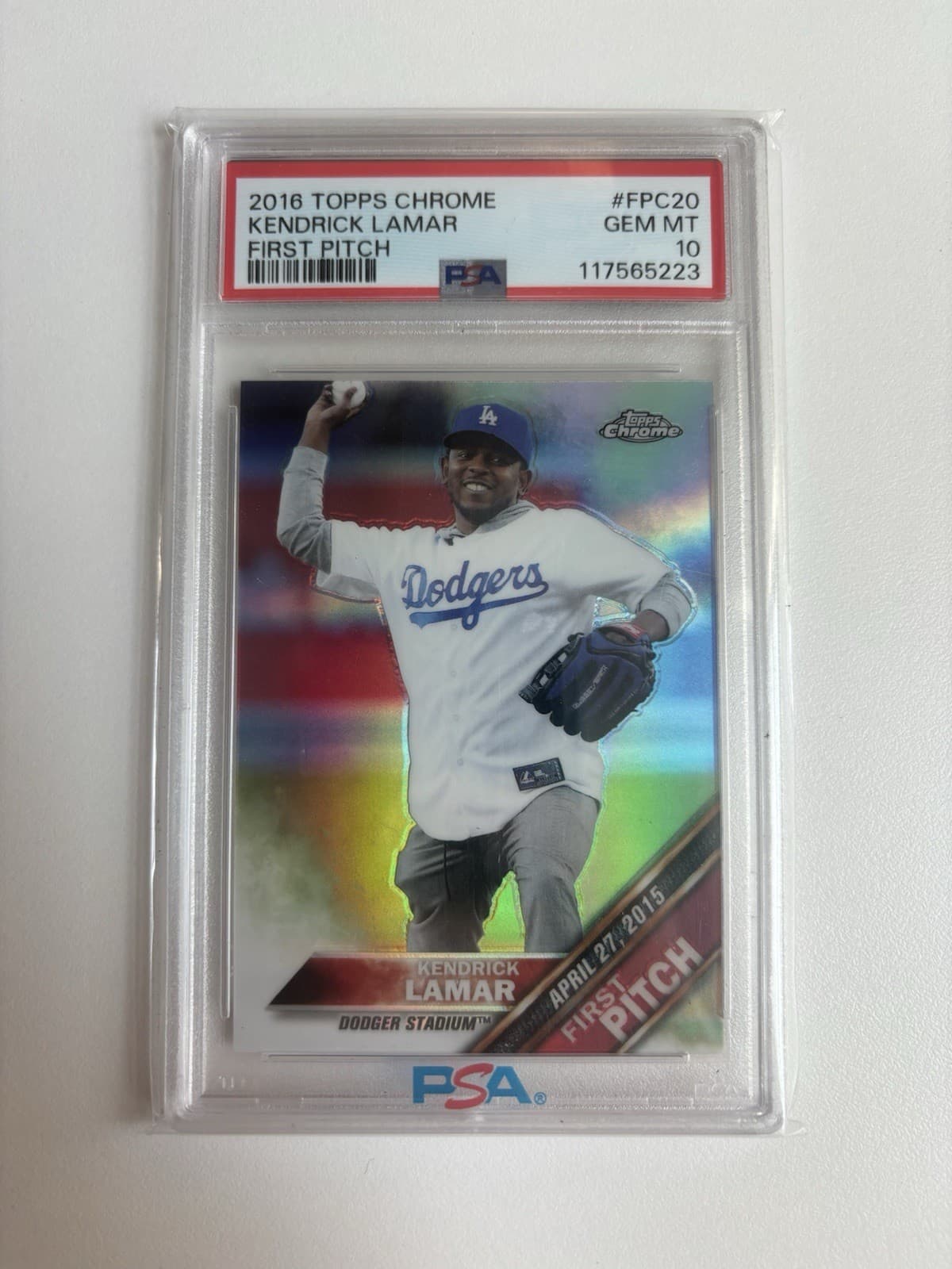 Kendrick Lamar First 2016 Topps Chrome