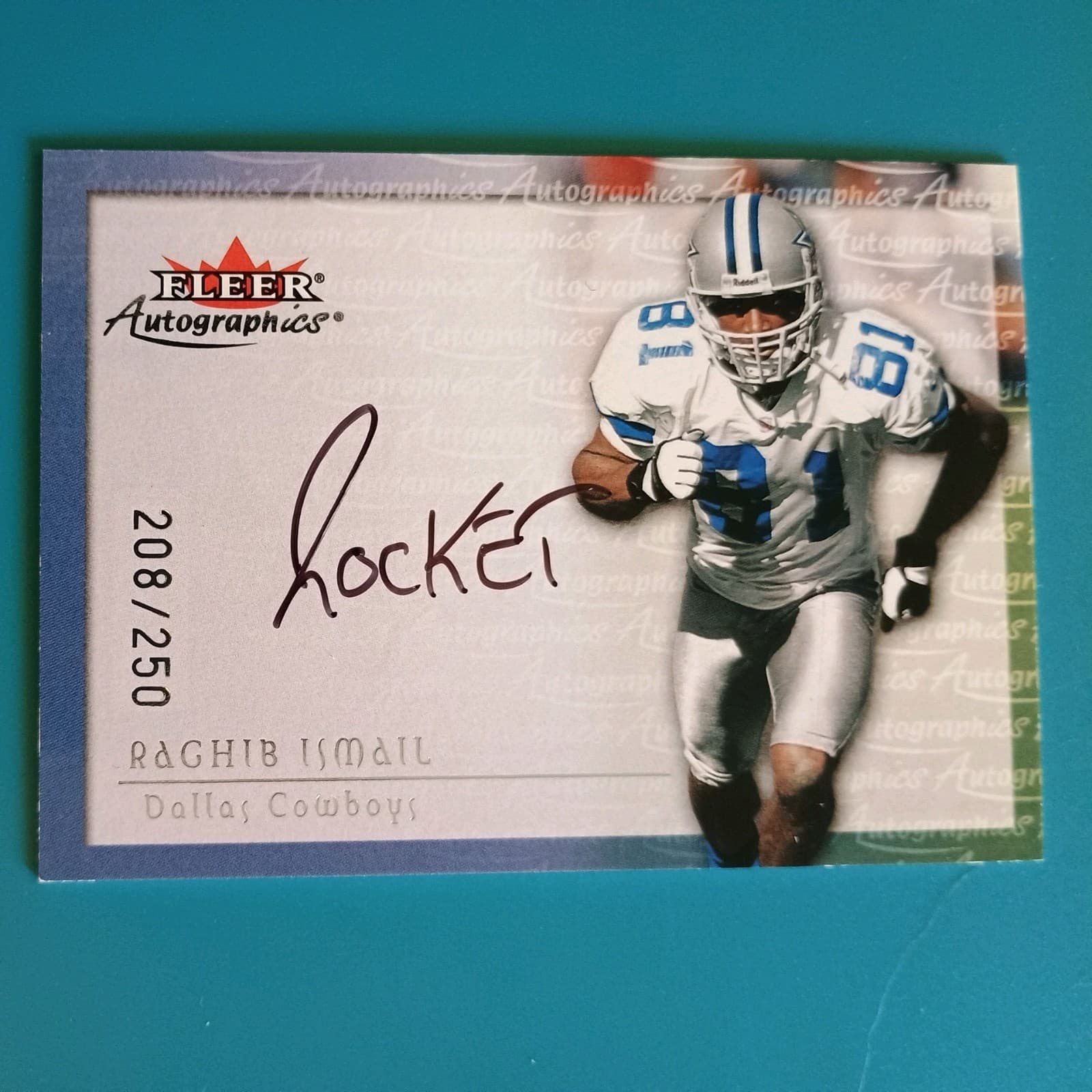 Autographics Rocket Ismail 2000 Fleer