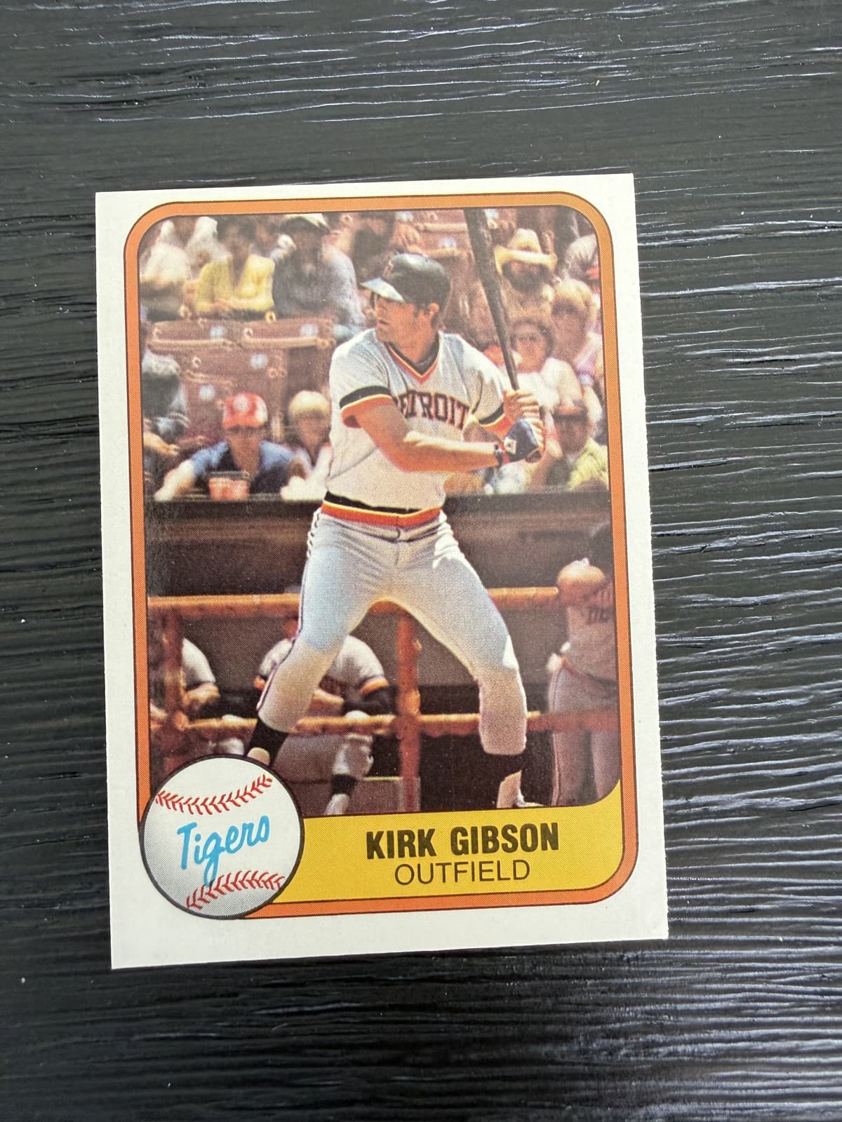 Tigers Kirk Gibson 1981 Fleer 1981 Fleer