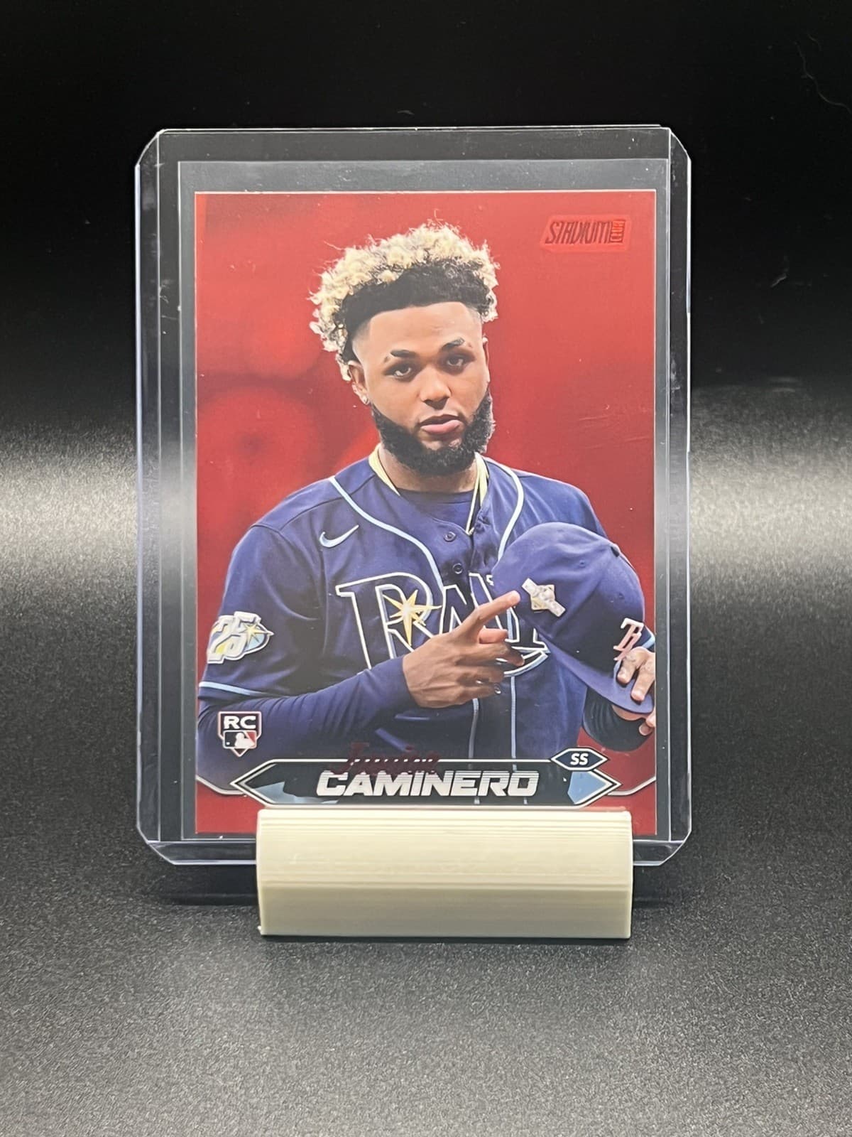 Junior Caminero Red 2024 Topps Stadium Club 2024 Topps Stadium Club