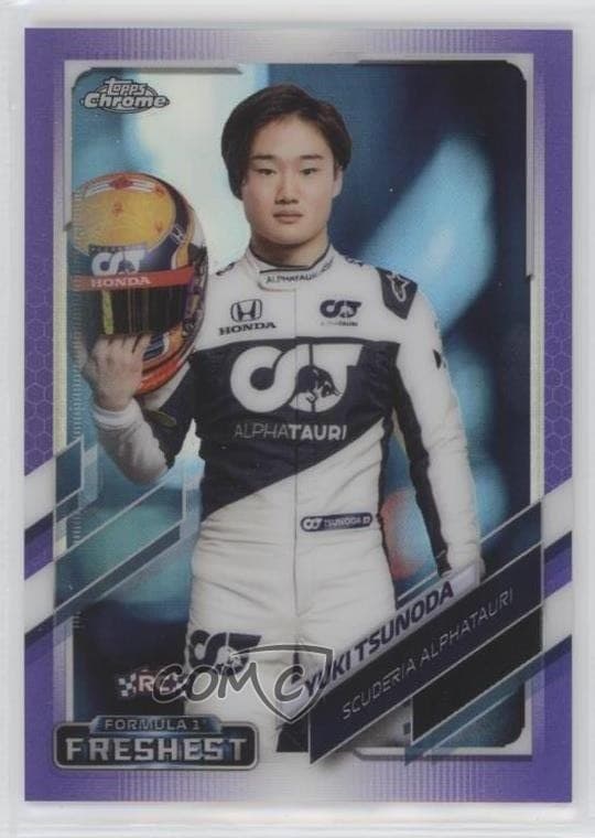 Purple Yuki Tsunoda 2021 Topps Chrome 2021 Topps Chrome