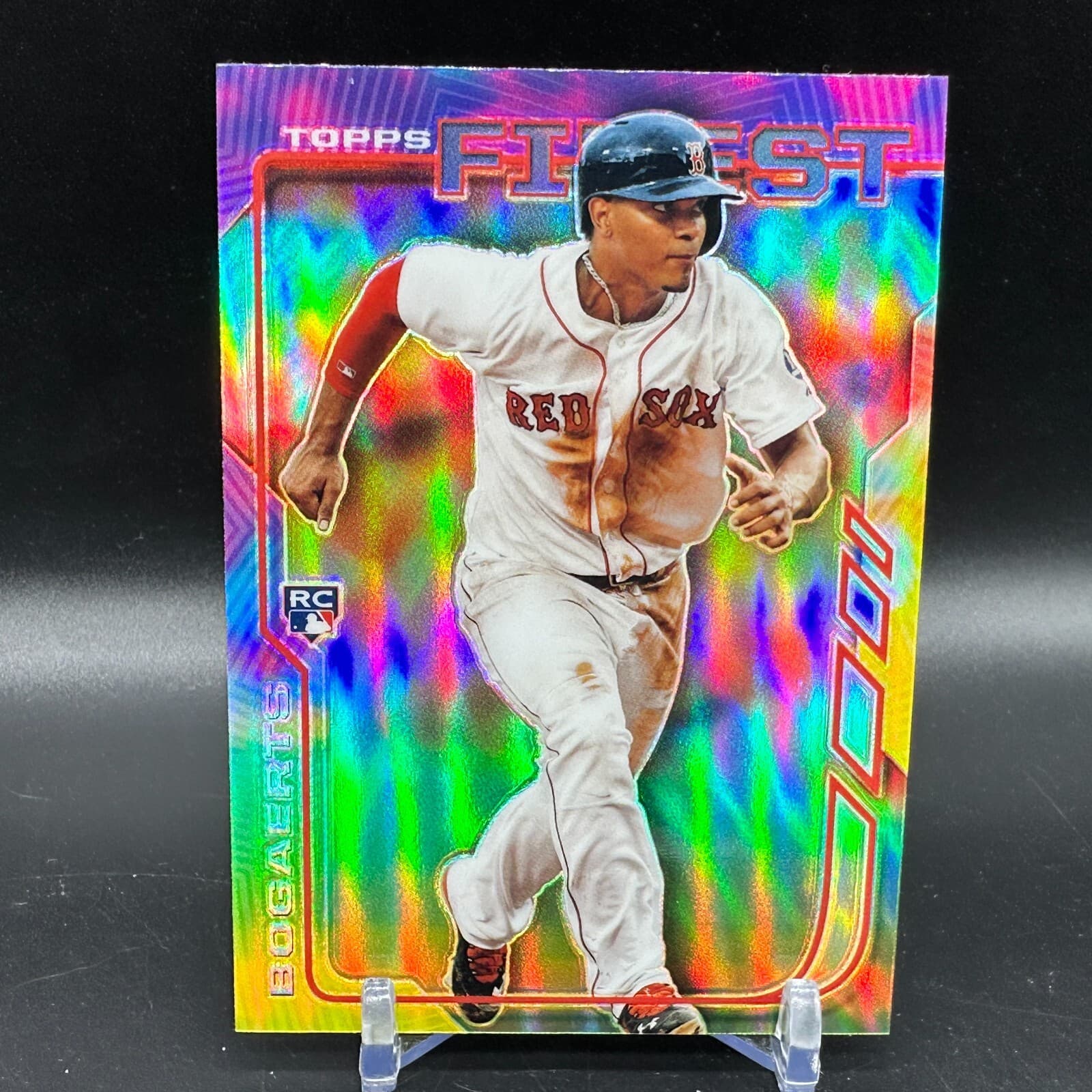 XANDER BOGAERTS RED SOXS PADRE 2014 Topps Finest 2014 Topps Finest red-refractor