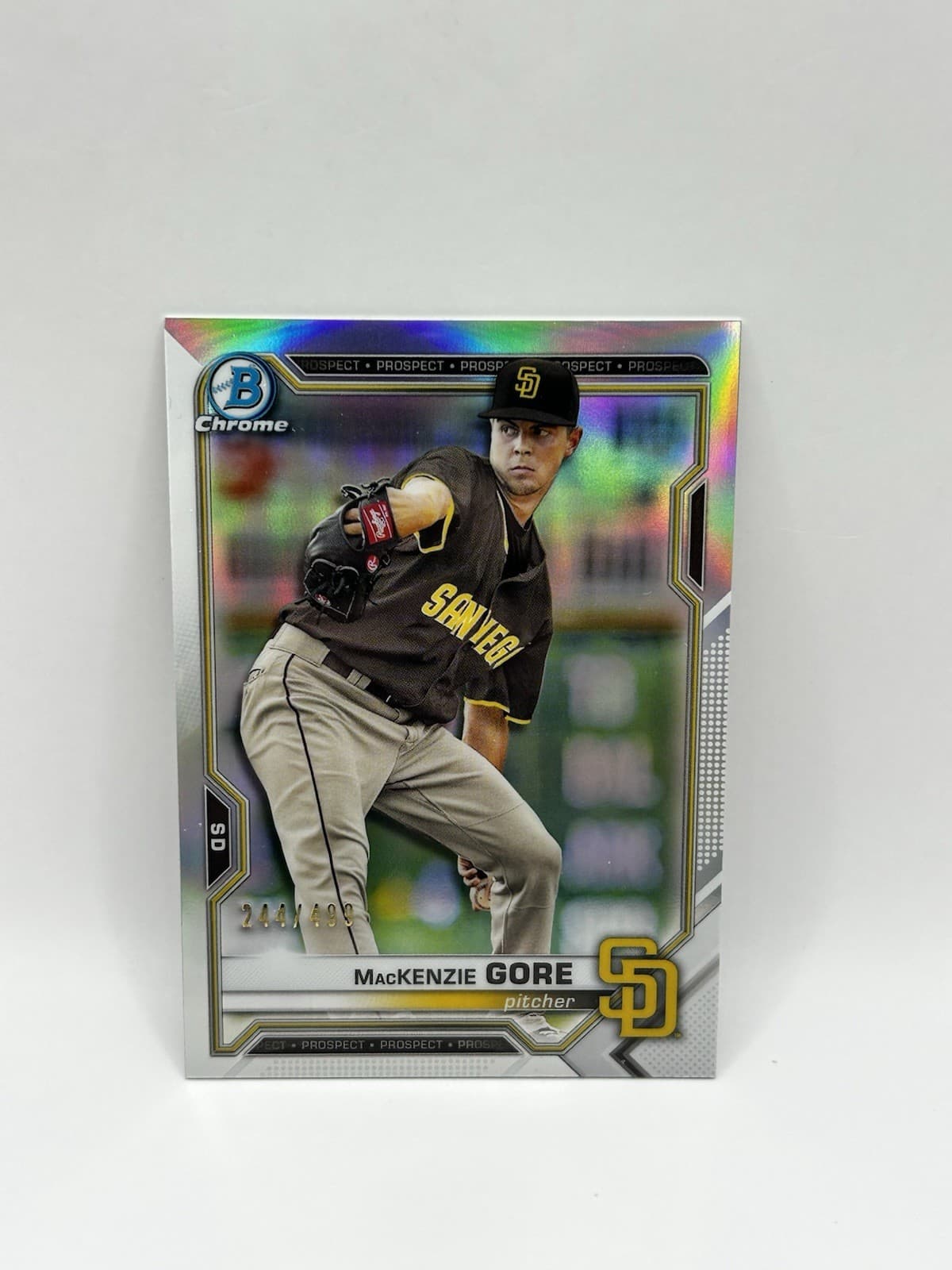 Kenzie Gore 2021 Bowman Chrome 2021 Bowman Chrome
