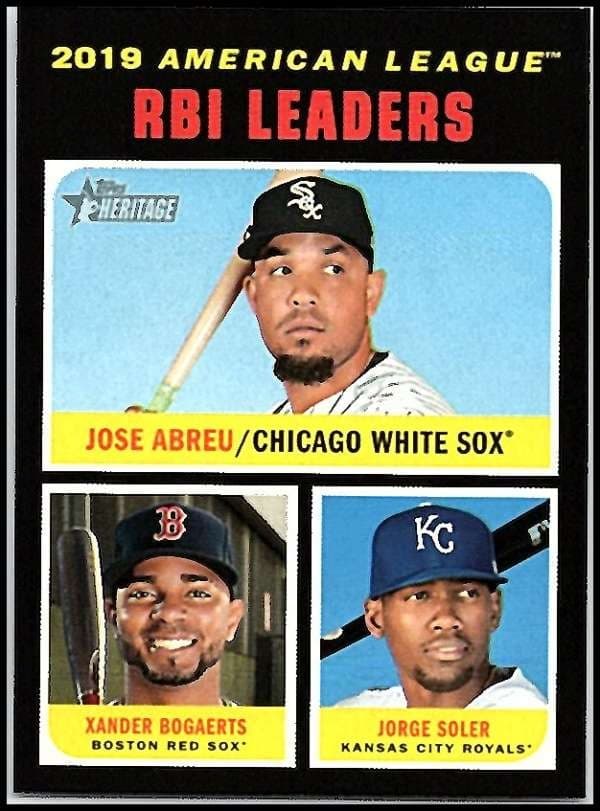 JORGE SOLER/JOSE ABREU/XANDER 2020 Topps Heritage 2020 Topps Heritage