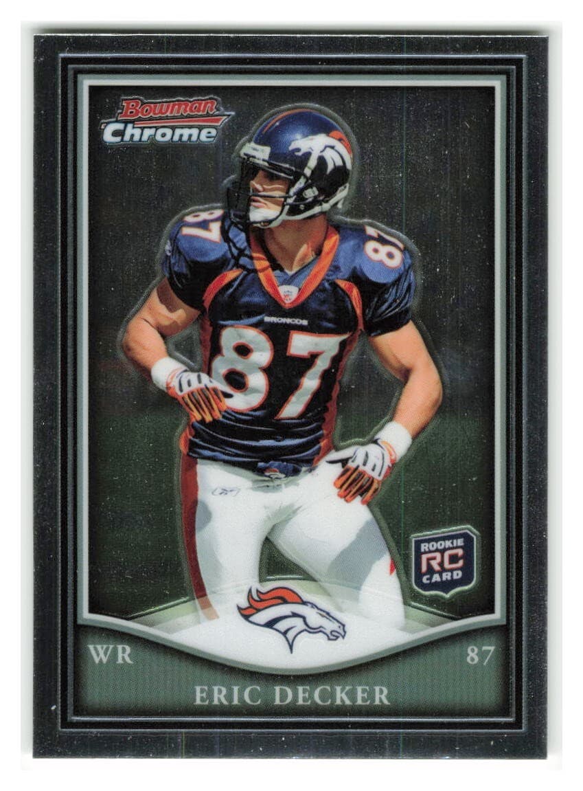 Eric Decker Football 2010 Bowman Chrome 2010 Bowman Chrome