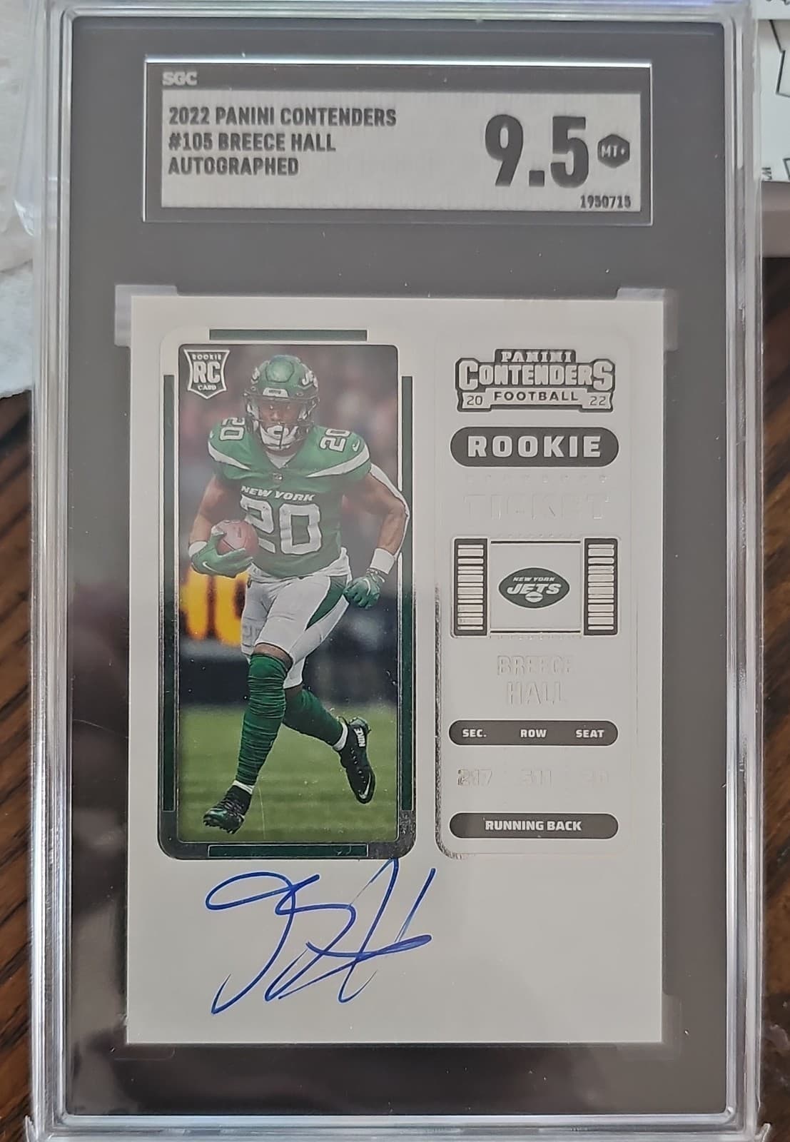 Breece Hall 2022 Panini Contenders 2022 Panini Contenders
