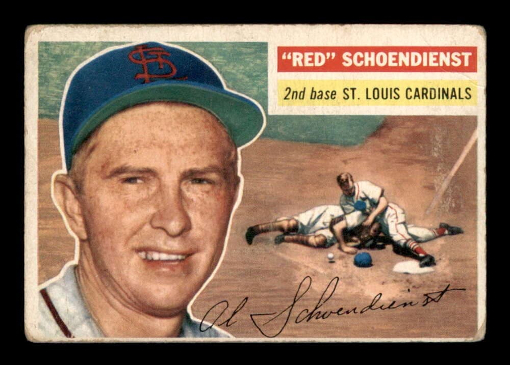 White Back Red 1956 Topps 1956 Topps