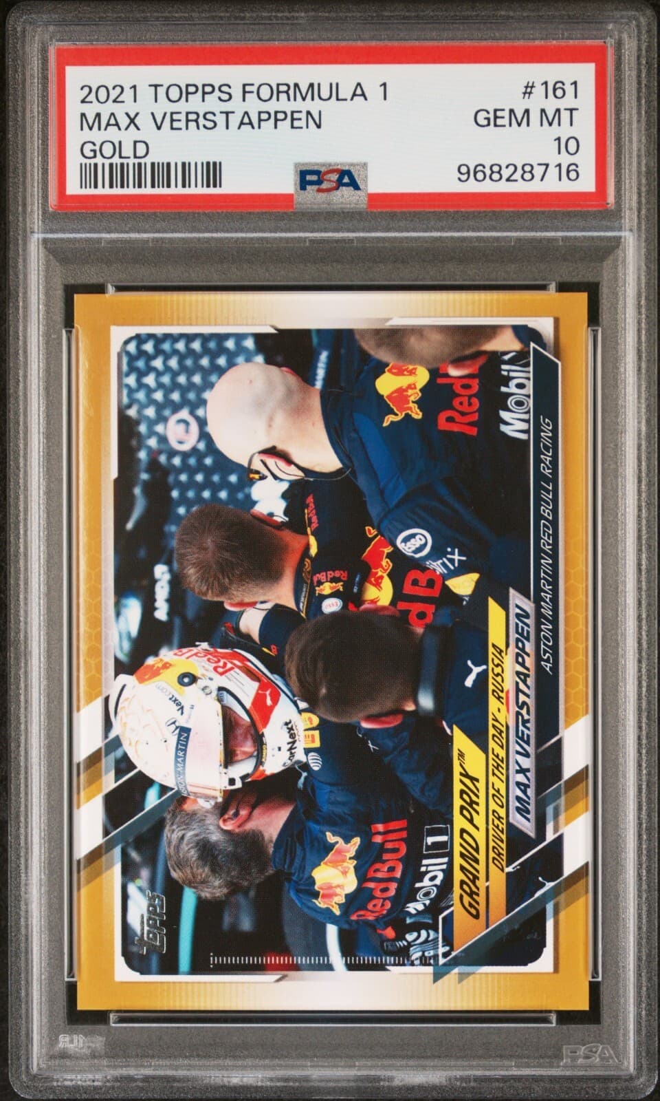 Max Verstappen Gold 2021 Topps 2021 Topps gold