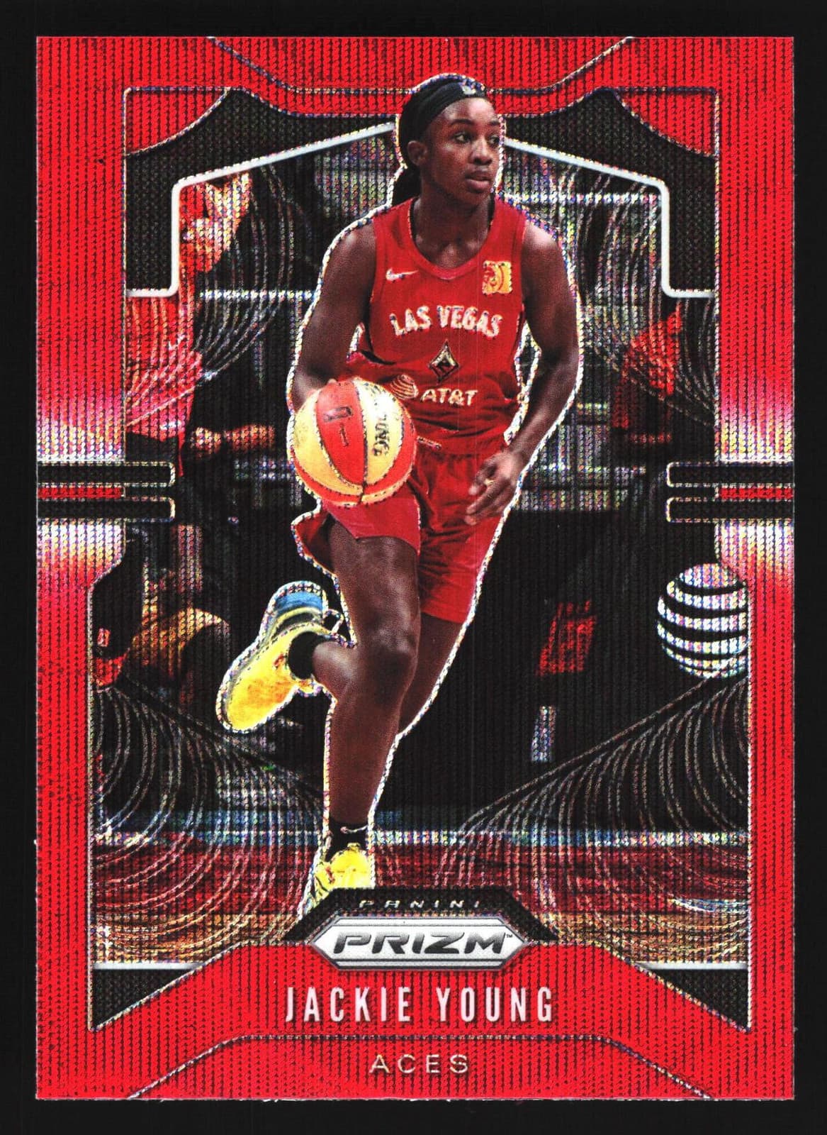 Jackie Young Ruby 2020 Panini Prizm 2020 Panini Prizm wave