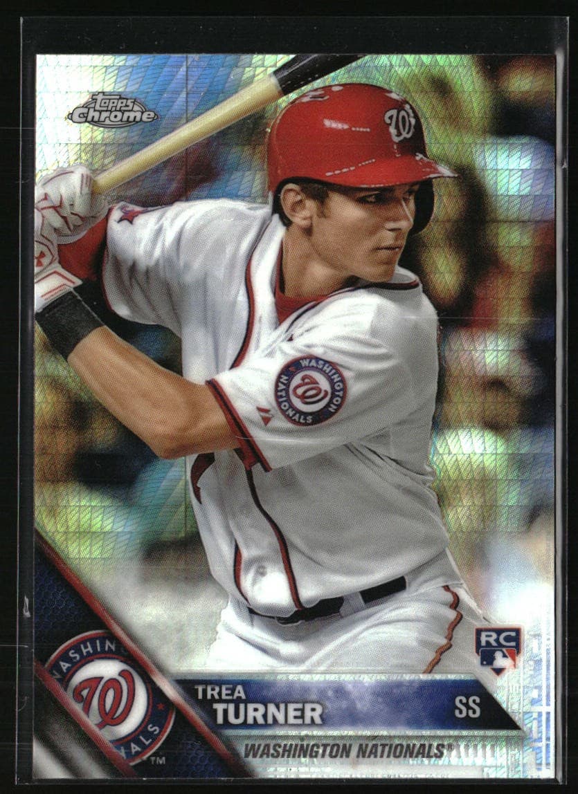 Trea Turner Prism 2016 Topps Chrome 2016 Topps Chrome refractor