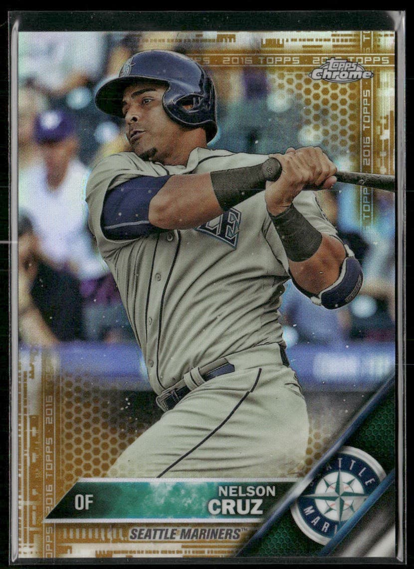 Nelson Cruz Gold 2016 Topps Chrome 2016 Topps Chrome gold-refractor