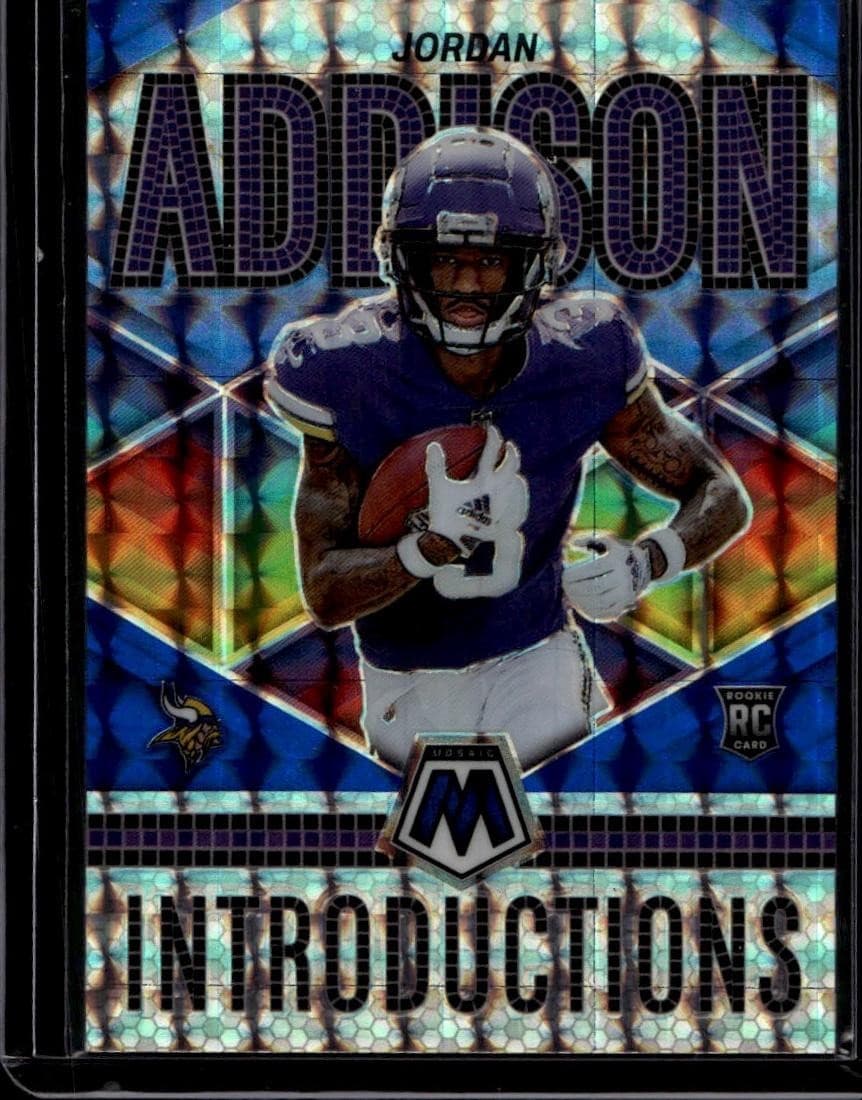 Jordan Addison Introductions 2023 Panini Mosaic 2023 Panini Mosaic silver example 2