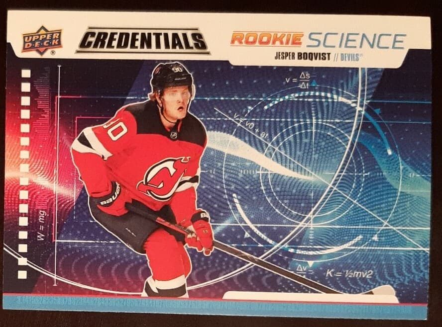 Credentials Jesper Boqvist 2019 Upper Deck 2019 Upper Deck
