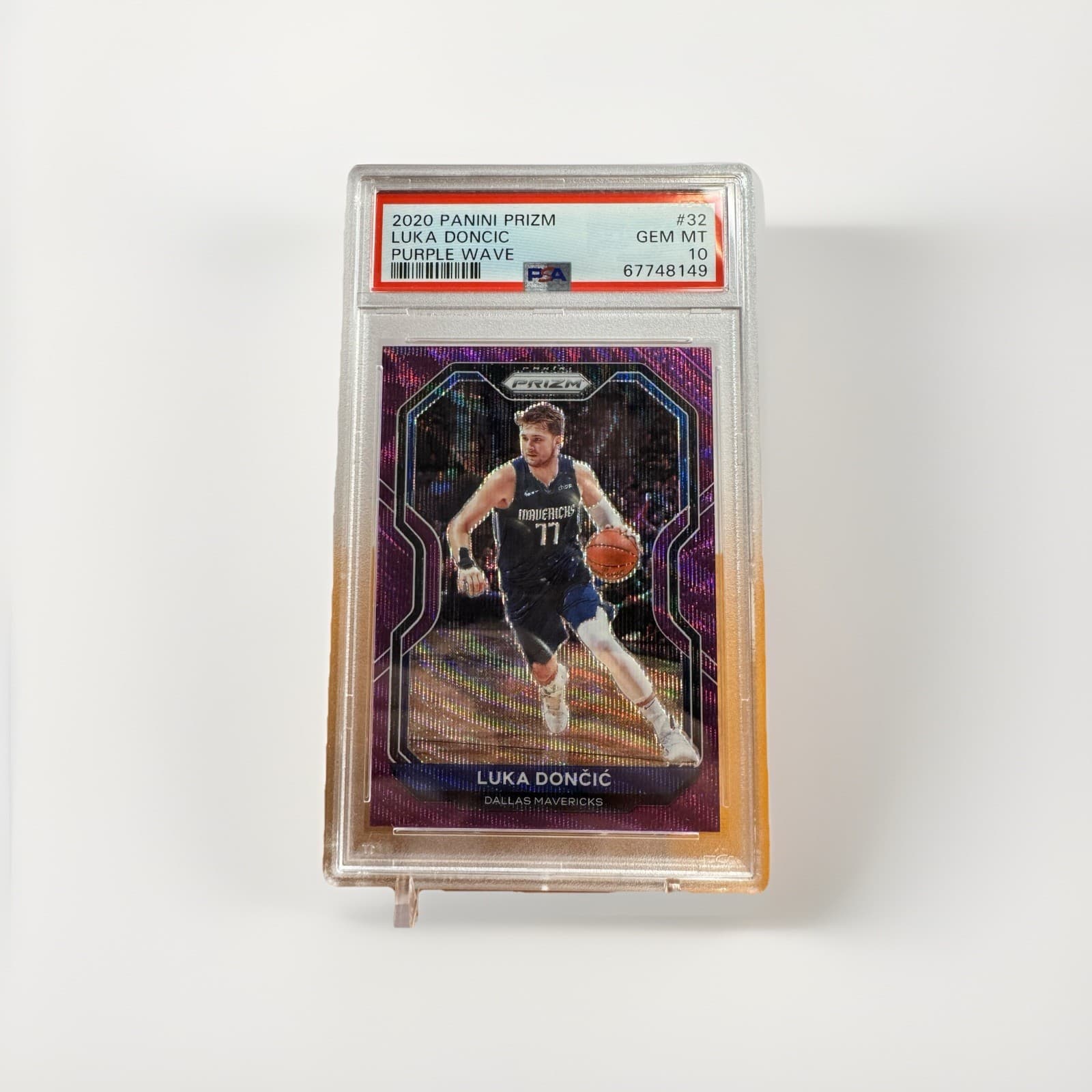 Luka Doncic Purple 2020 Panini Prizm 2020 Panini Prizm purple-wave