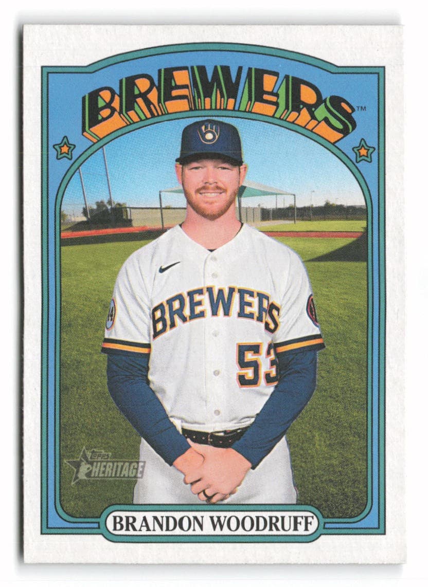 Brandon Woodruff Milwaukee 2021 Topps Heritage 2021 Topps Heritage
