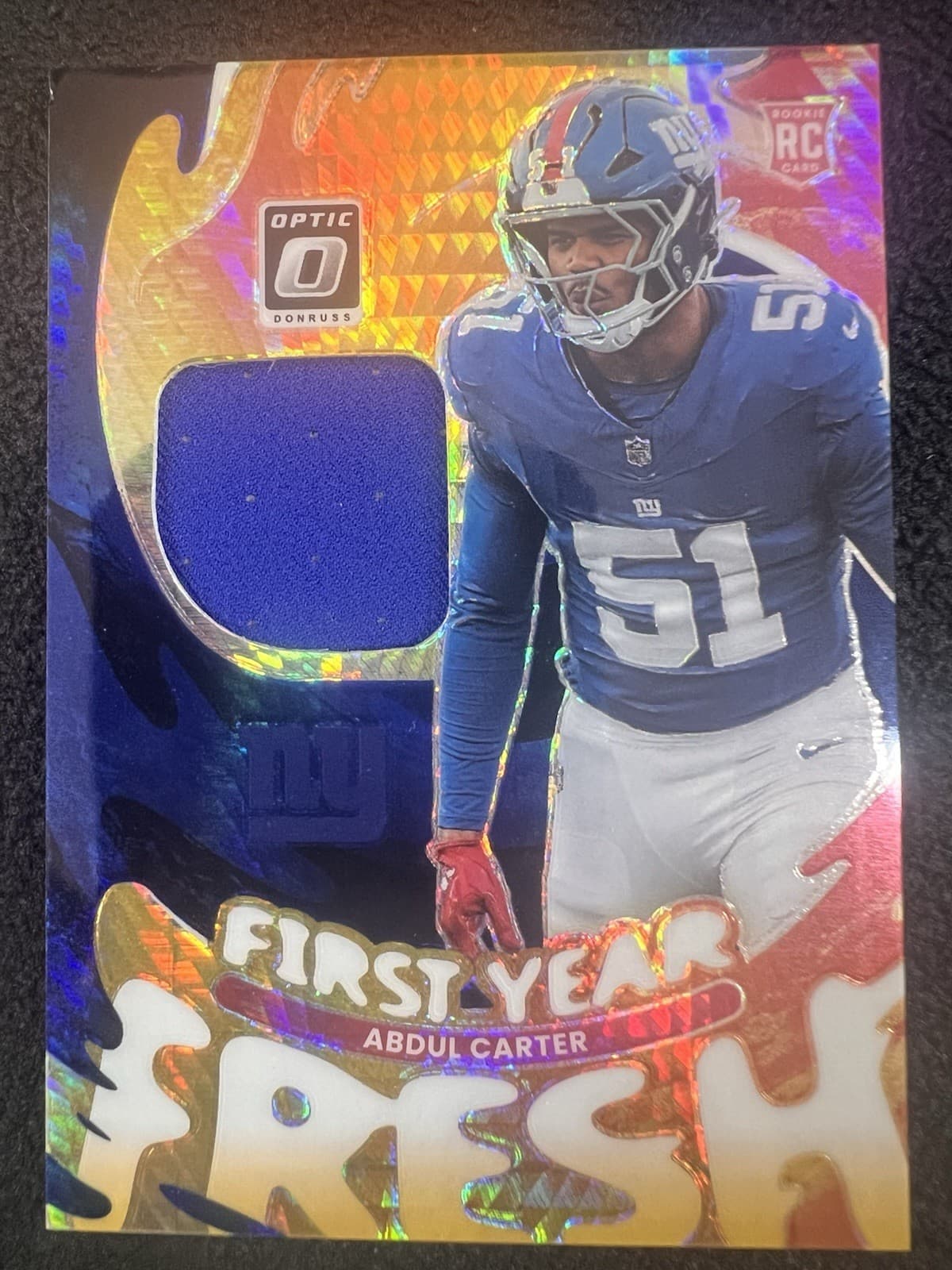 Abdul Carter First 2025 Donruss Optic