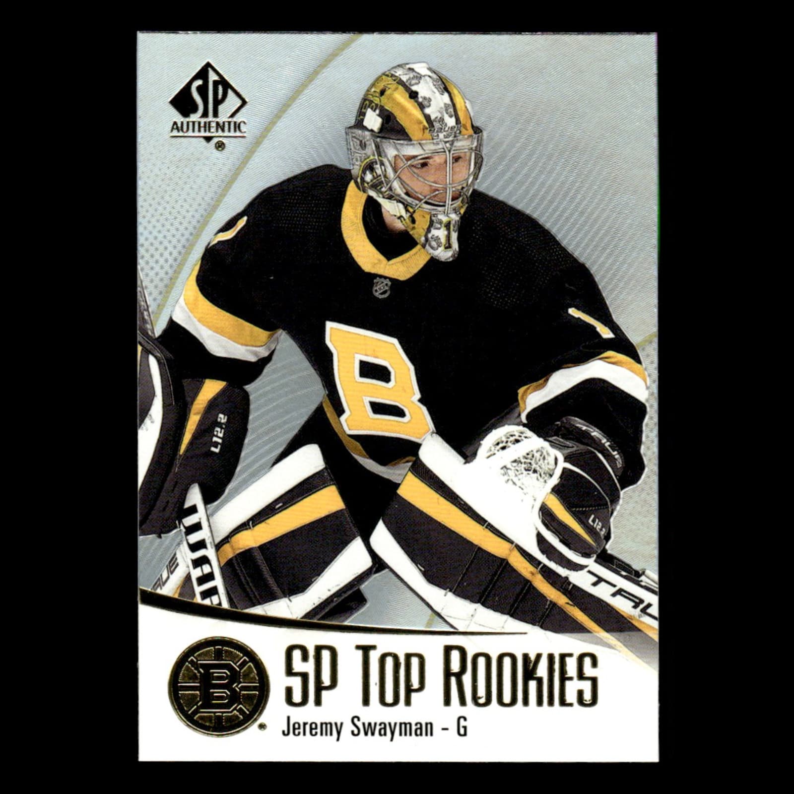 Jeremy Swayman trading card