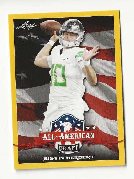 JUSTIN HERBERT DRAFT PICKS GOL 2020 Leaf