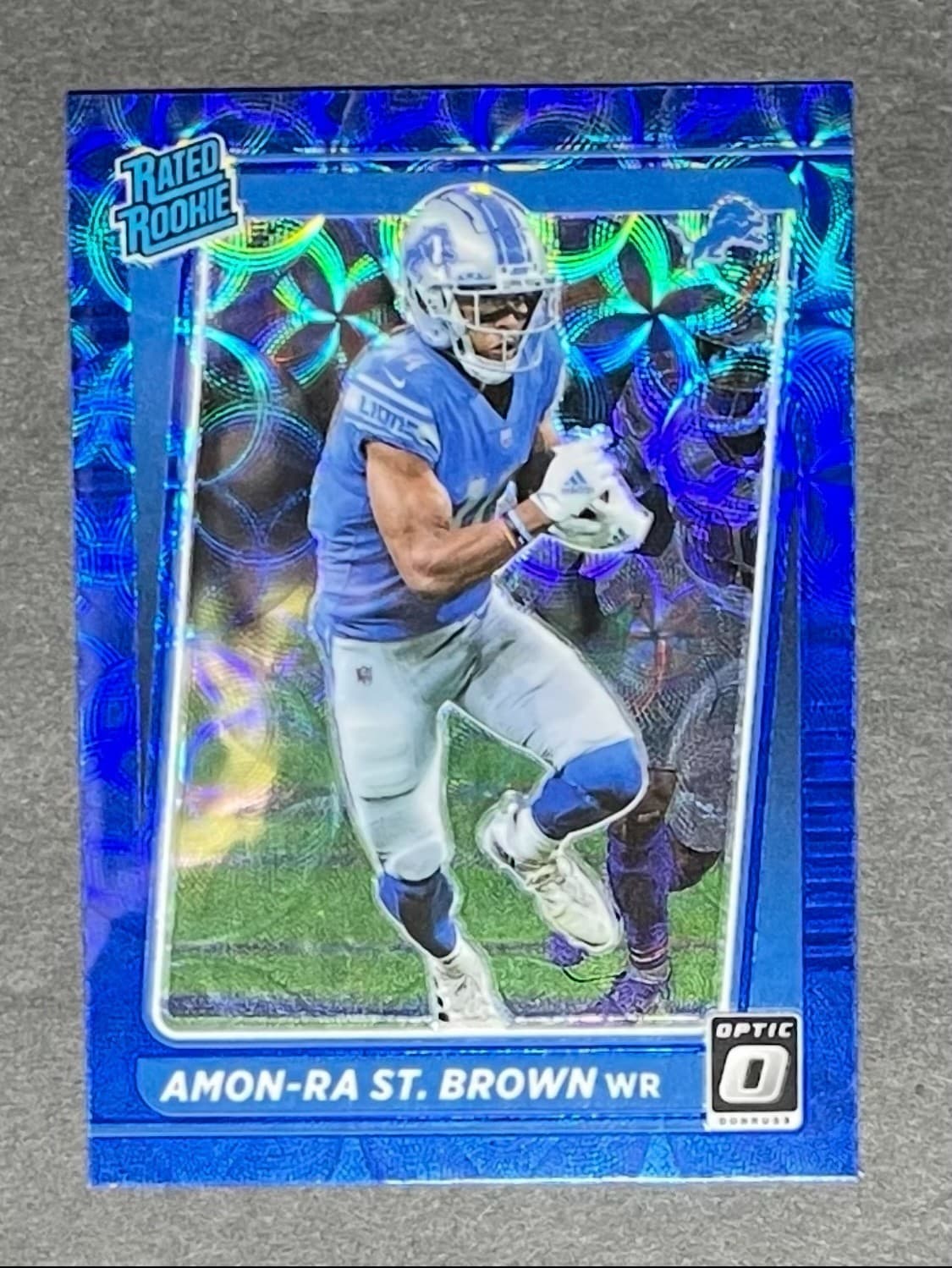 Amon-Ra St. Brown 2021 panini Donruss Optic