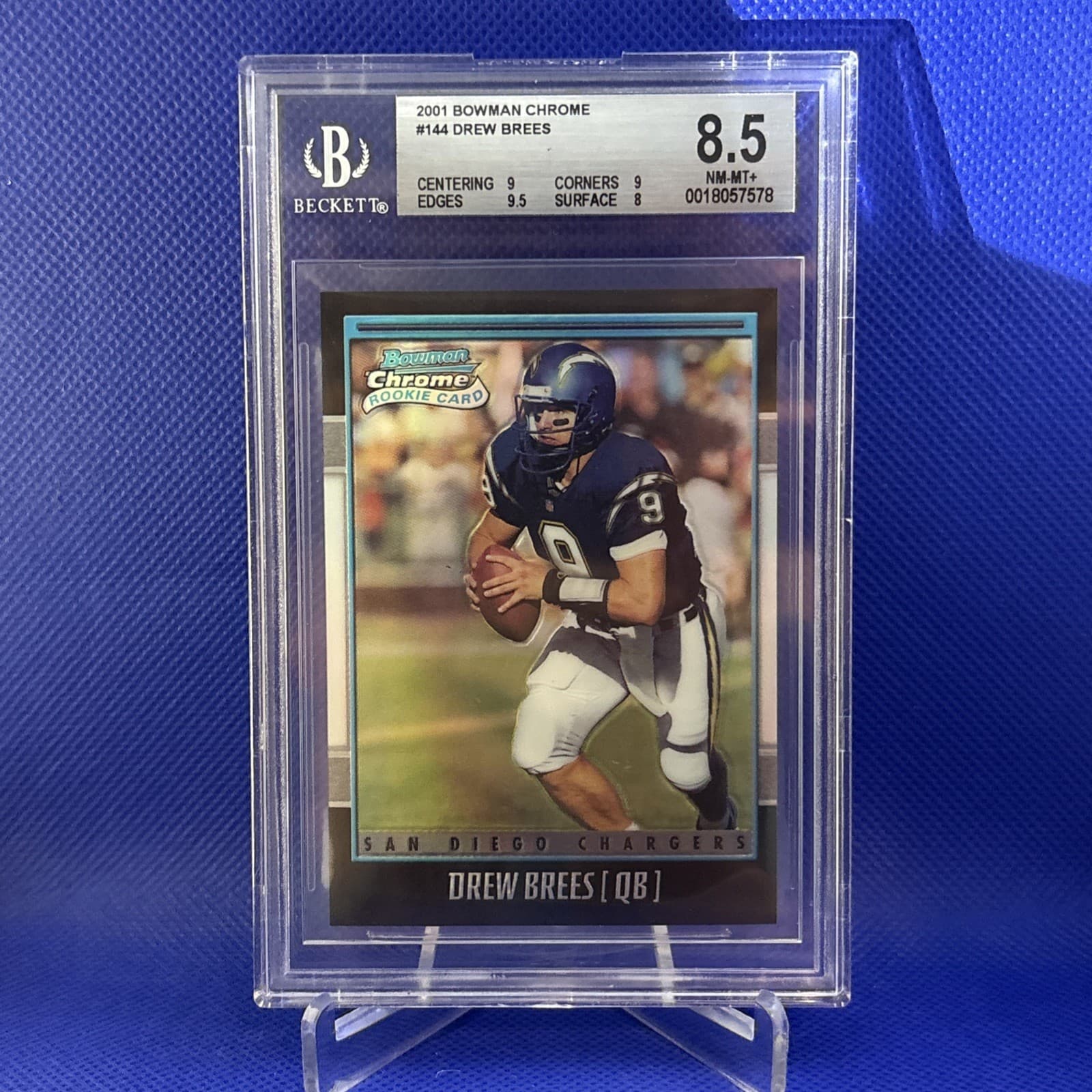 Drew Brees trading card