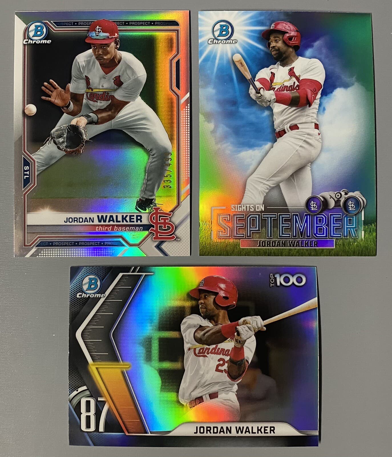 Jordan Walker 2021 Bowman Chrome 2021 Bowman Chrome refractor