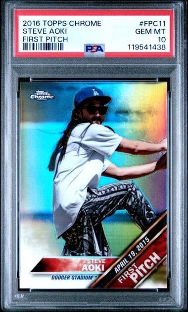Steve Aoki First 2016 Topps Chrome