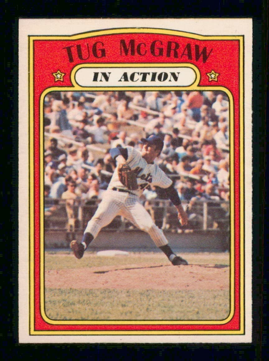 OPC BASEBALL # 164 TUG McGRAW 1972 O-Pee-Chee