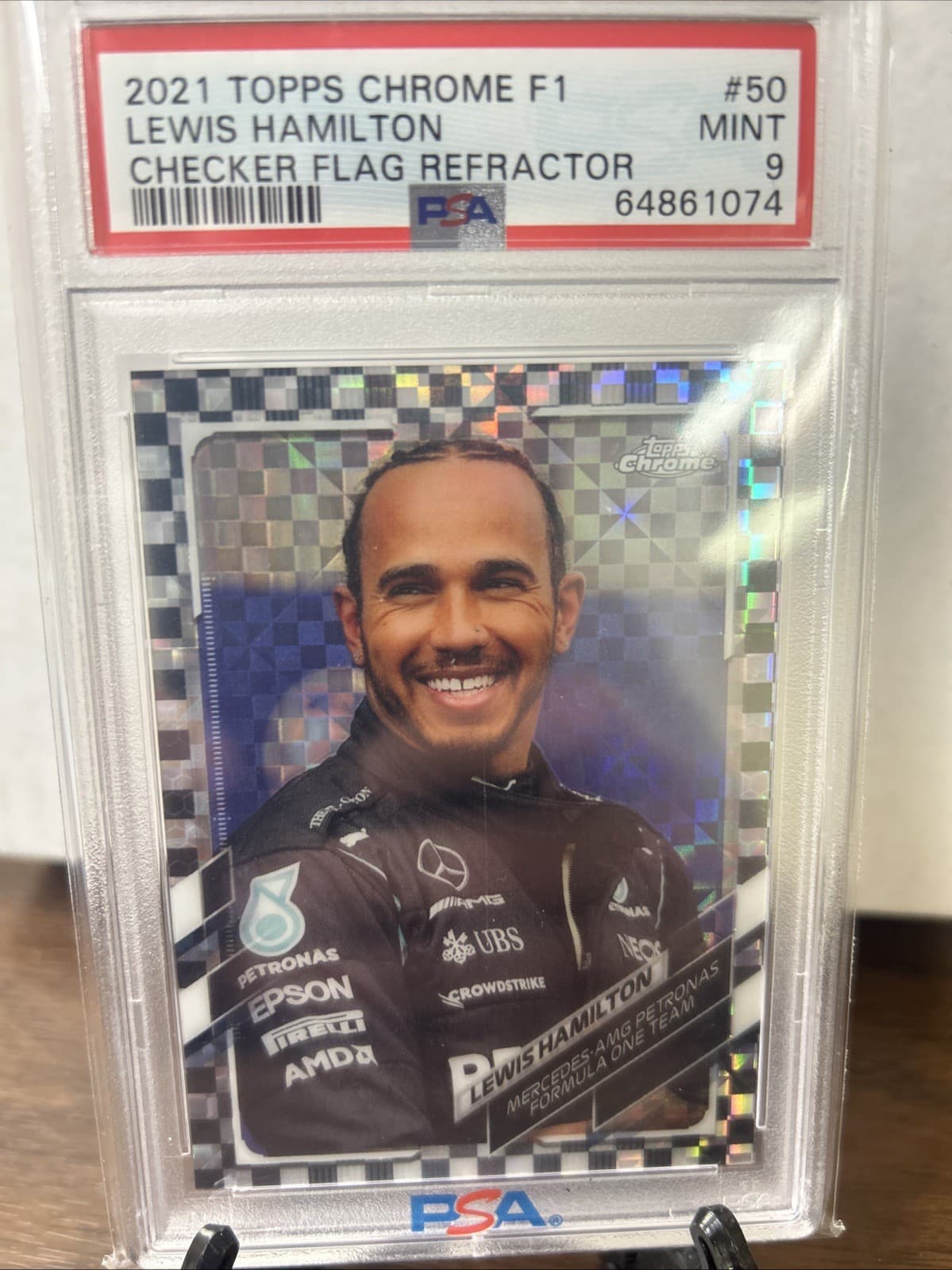 Lewis Hamilton Checker 2021 Topps Chrome 2021 Topps Chrome