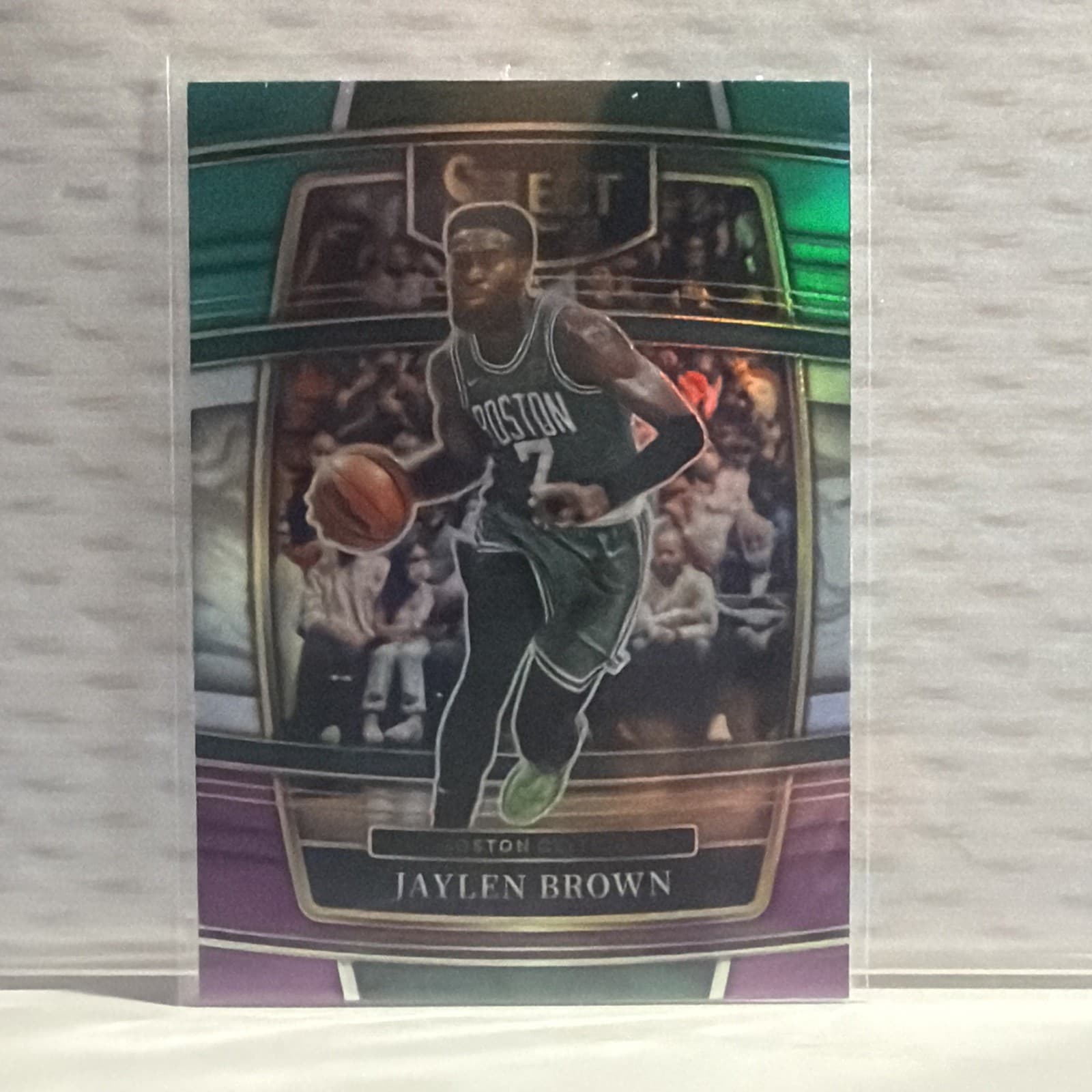 Jaylen Brown 2021 Panini Select 2021 Panini Select green-purple