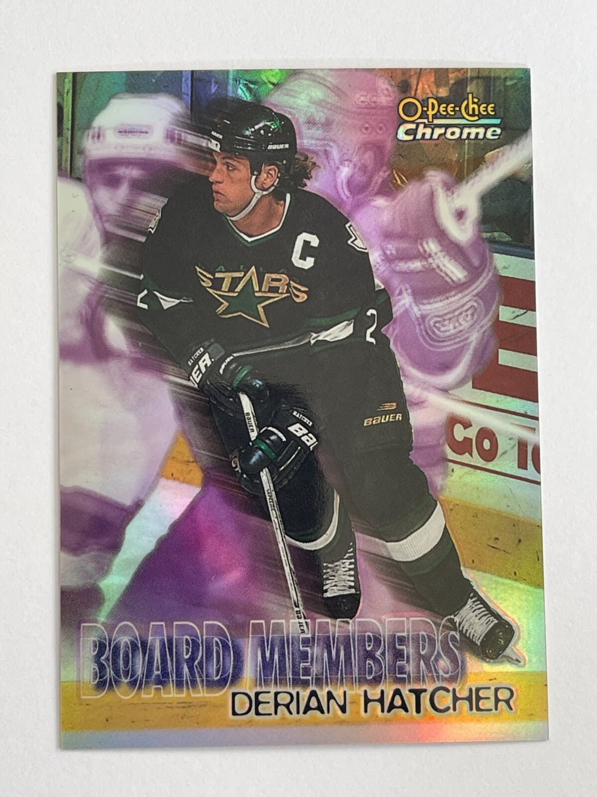 Stars Derian Hatcher 1998 O-Pee-Chee 1998 O-Pee-Chee refractor