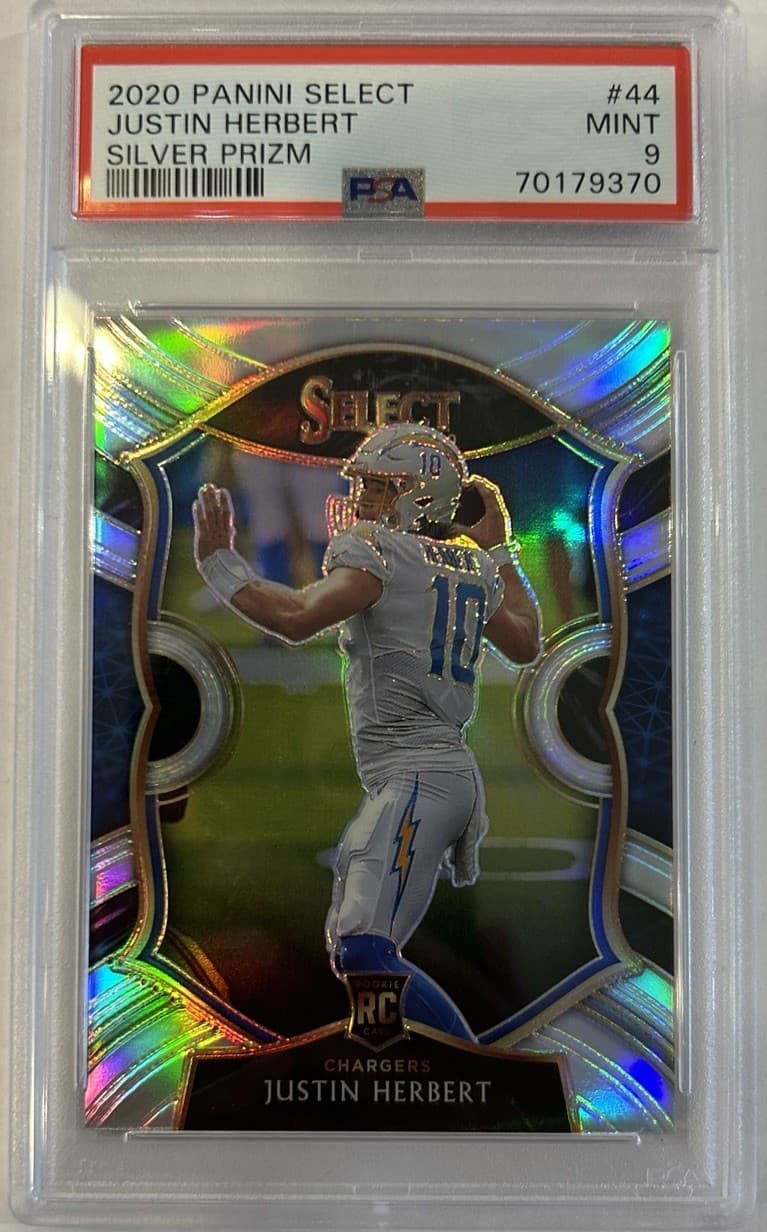 Silver Justin Herbert 2020 Panini Select 2020 Panini Select