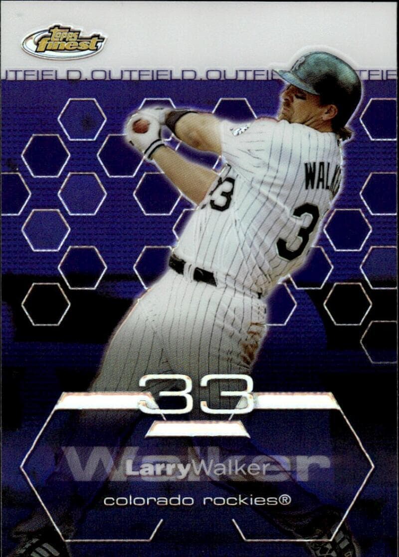 Refractors Larry Walker 2003 Topps Finest 2003 Topps Finest