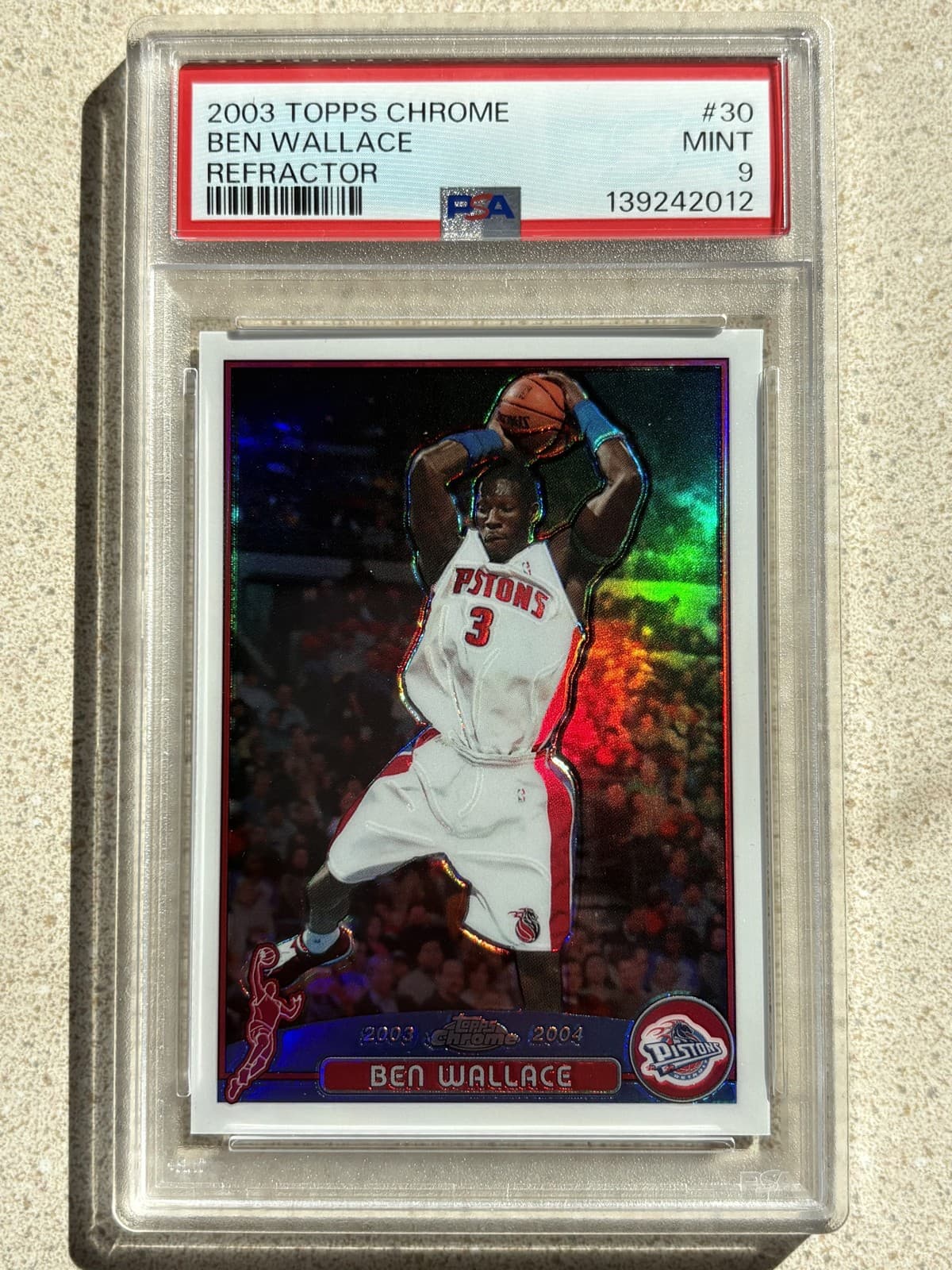 Ben Wallace 2003 Topps Chrome 2003 Topps Chrome refractor