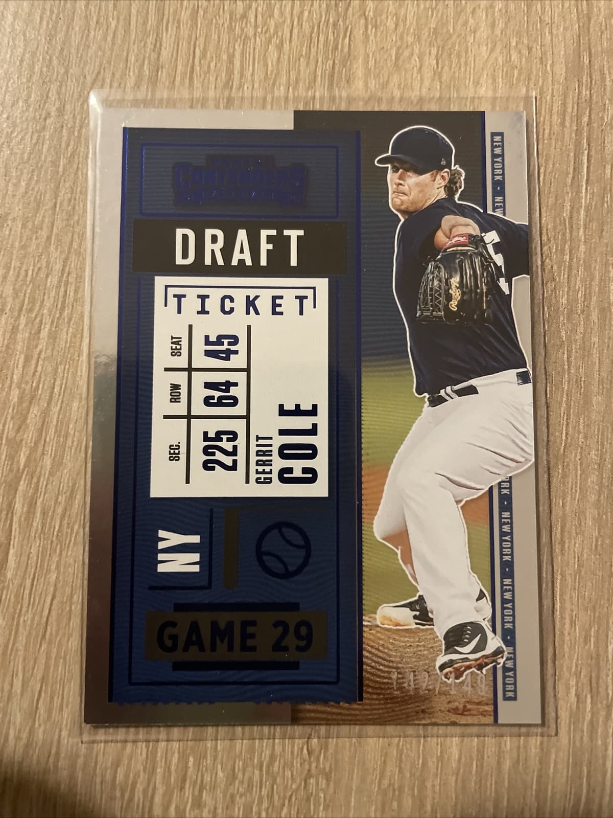Gerrit Cole 2020 Panini Contenders