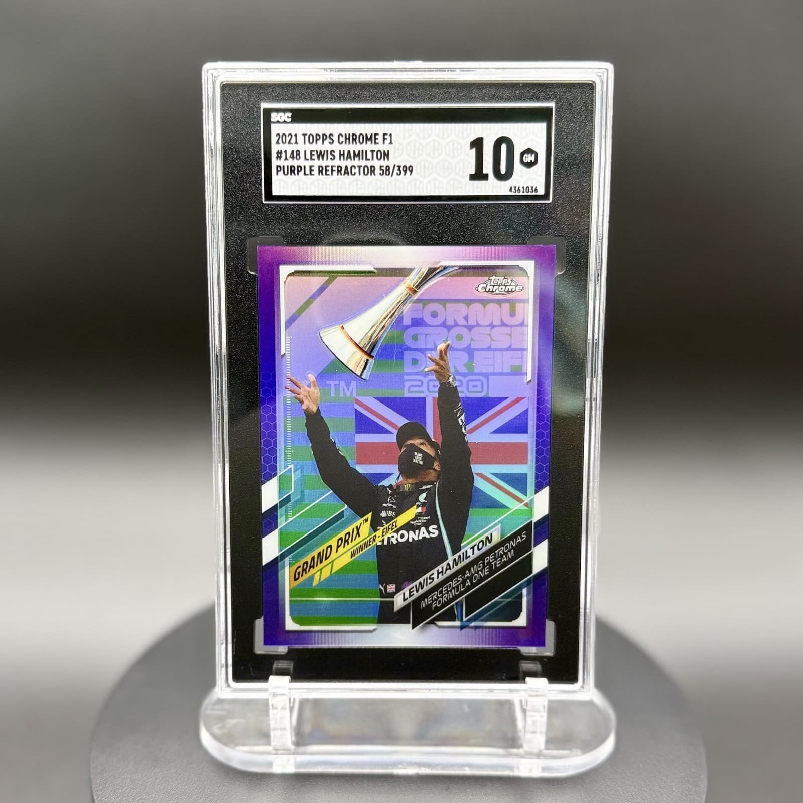 Lewis Hamilton Purple 2021 Topps Chrome 2021 Topps Chrome
