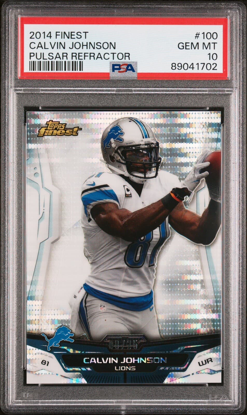 Calvin Johnson Pulsar 2014 Topps Finest 2014 Topps Finest pulsar-refractor