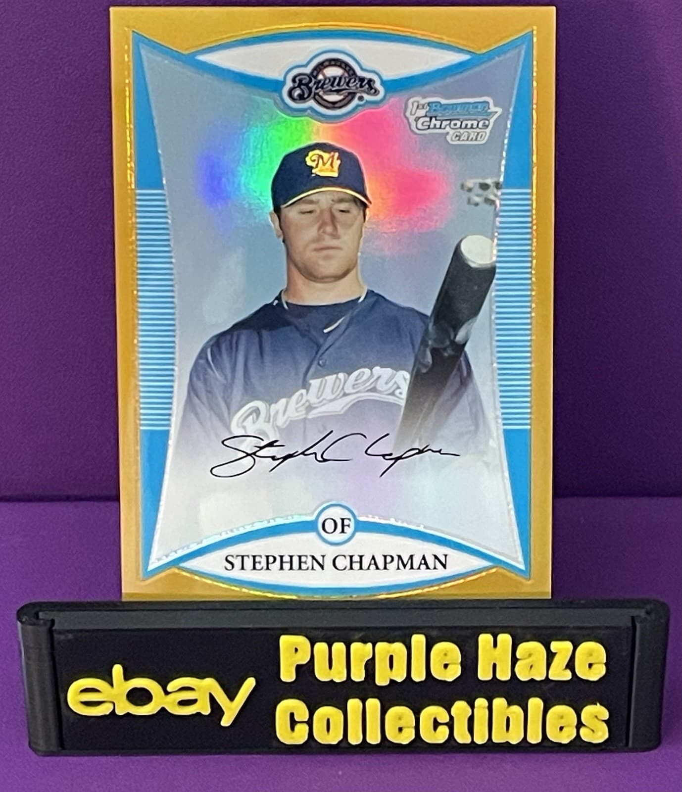 Prospects Stephen Chapman 2008 Bowman Chrome 2008 Bowman Chrome gold-refractor