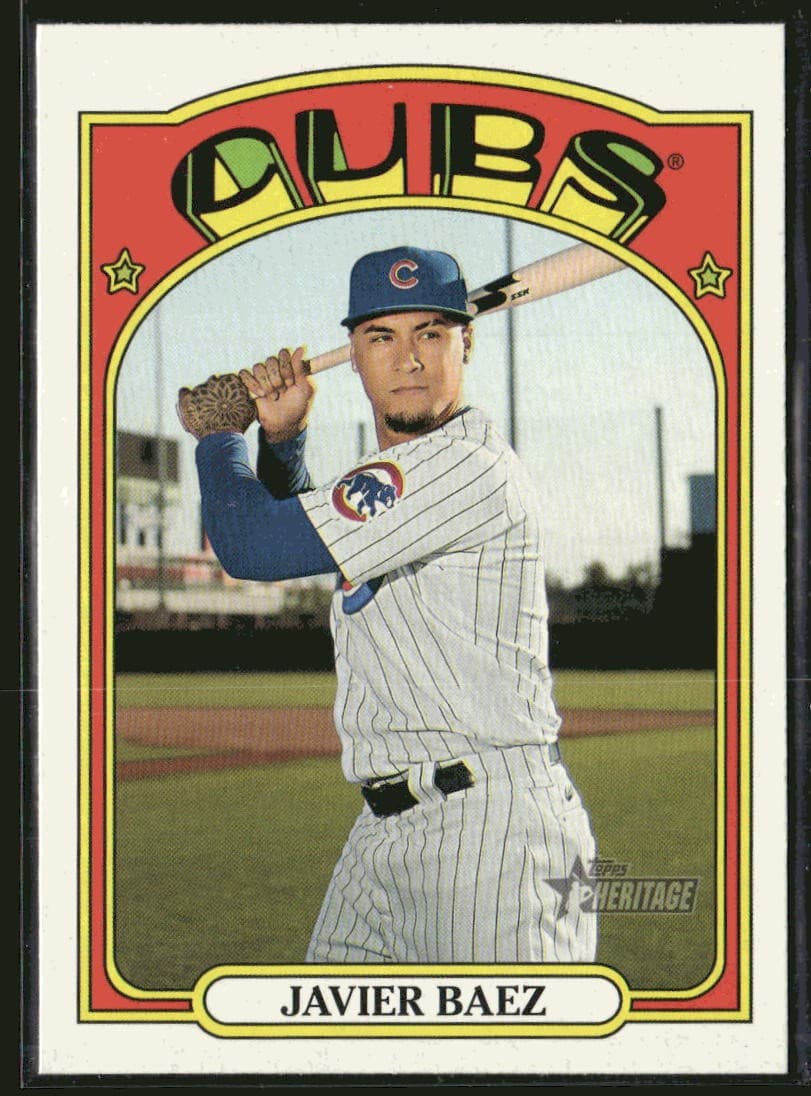 Javier Baez Chicago 2021 Topps Heritage 2021 Topps Heritage