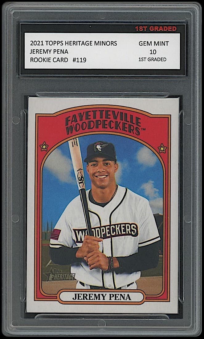 JEREMY PENA MINORS 1ST 10 HOUS 2021 Topps Heritage 2021 Topps Heritage