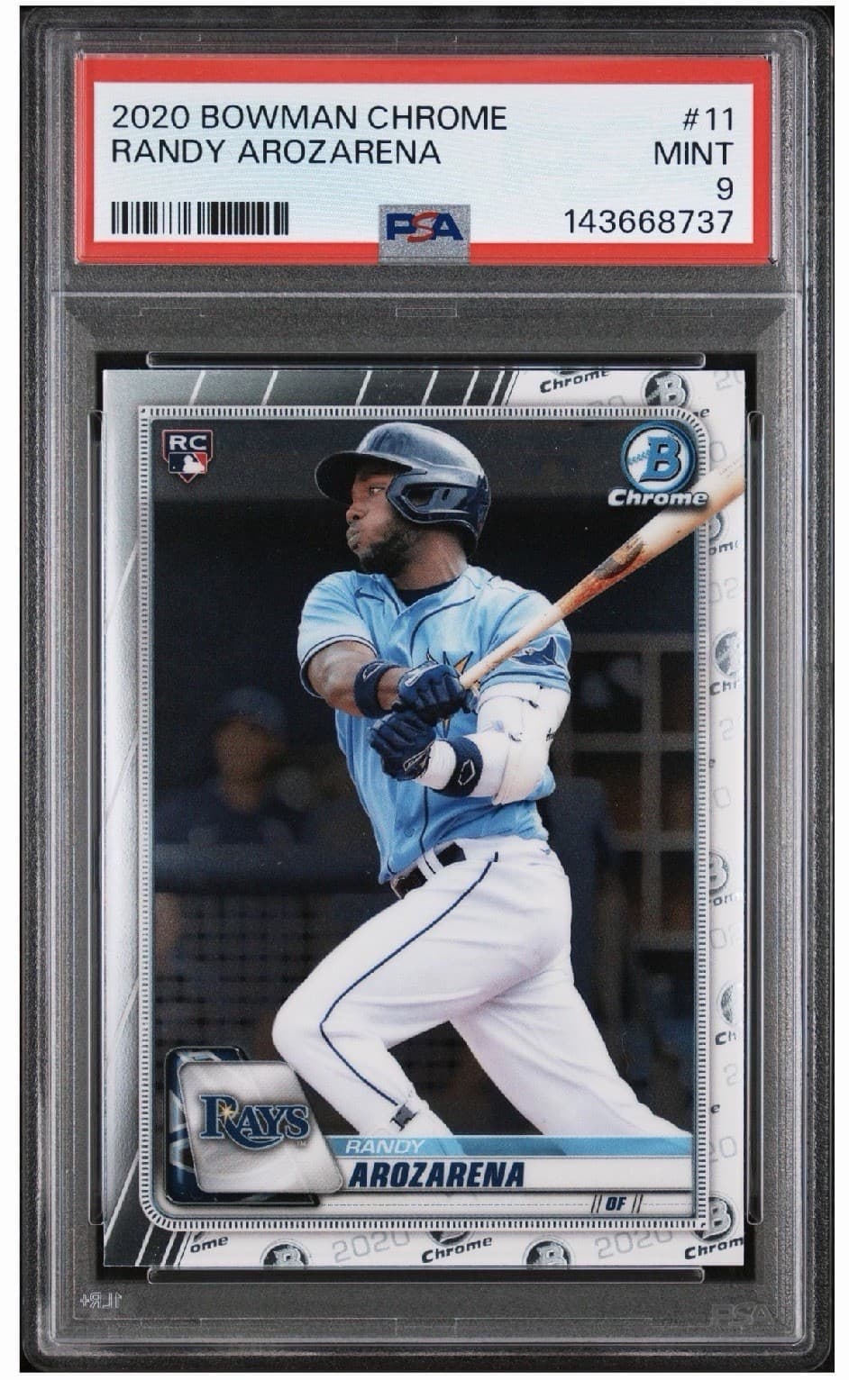 Randy Arozarena Tampa 2020 Bowman Chrome