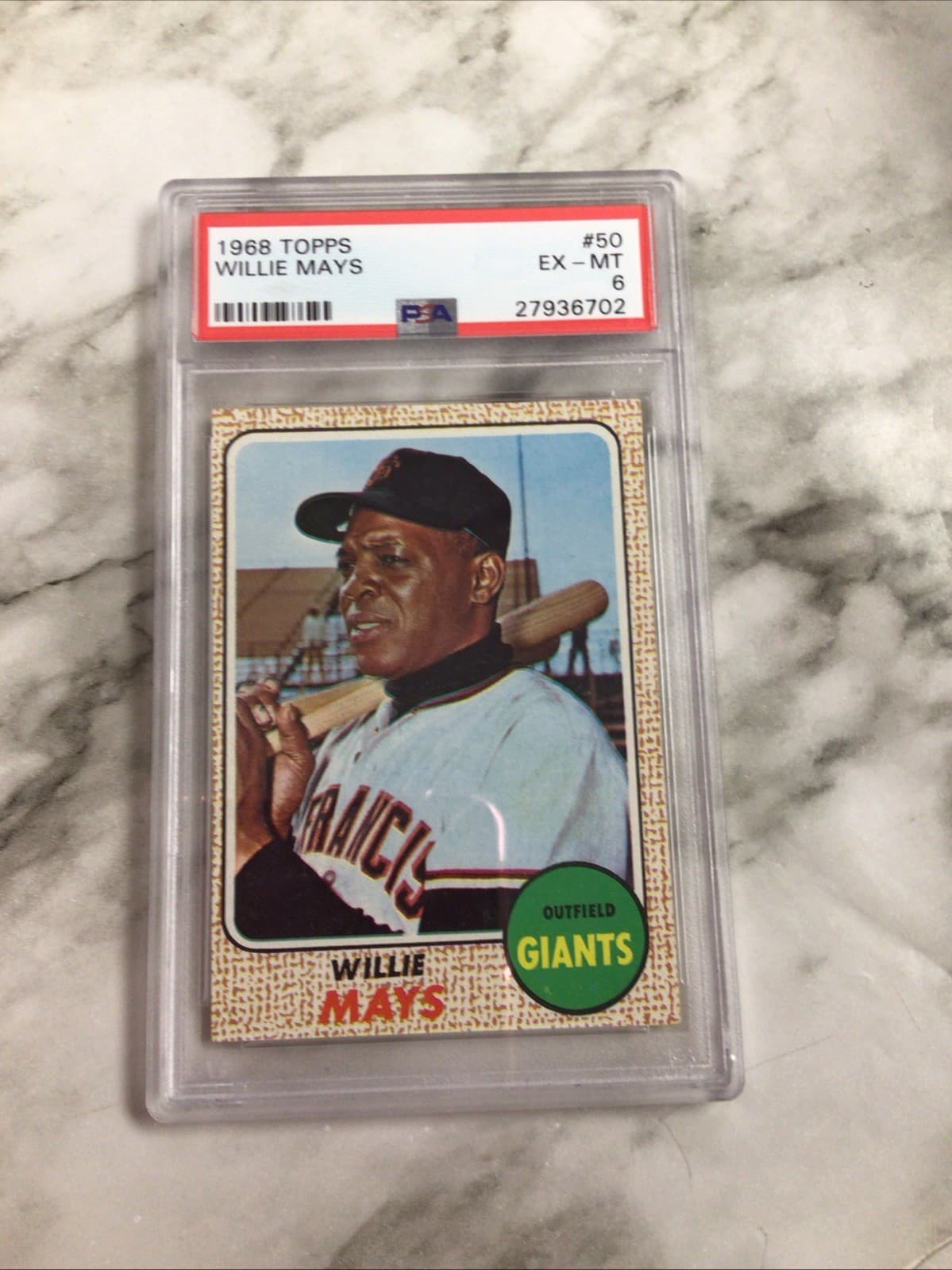 Willie Mays trading card