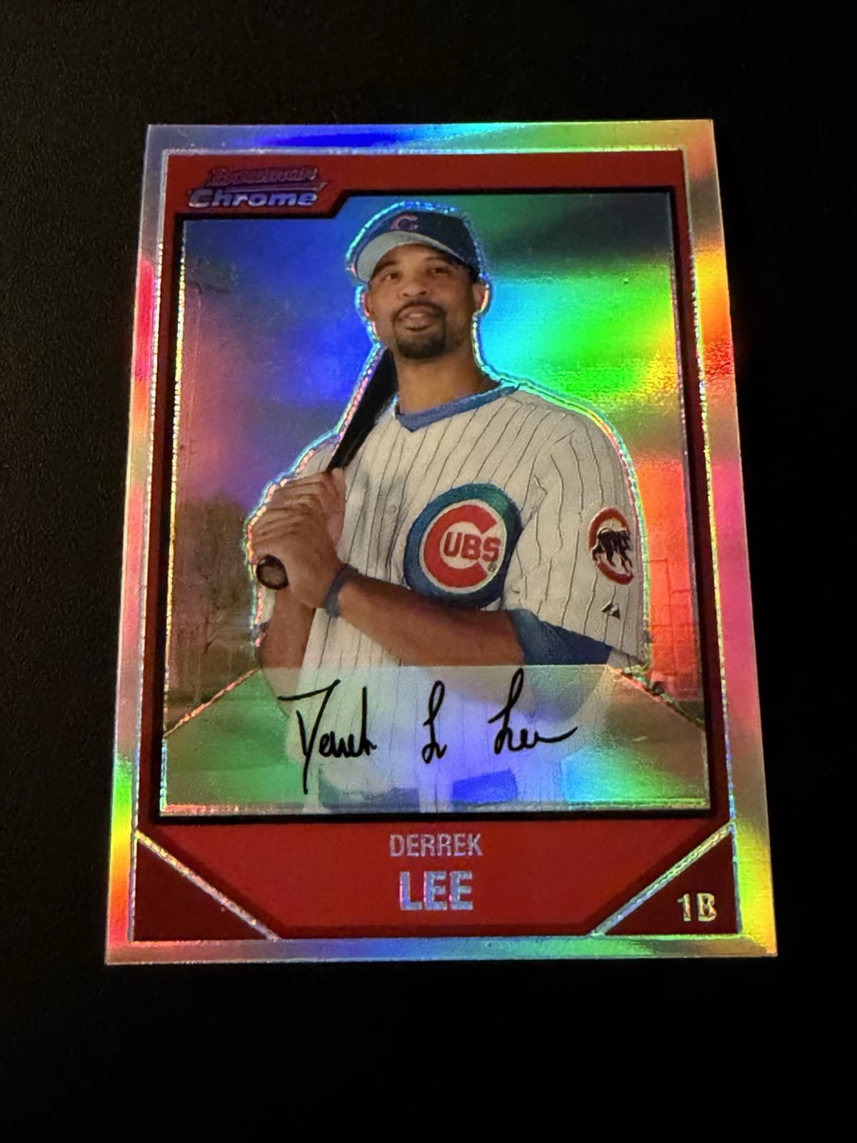 Derrek Lee 2007 Bowman Chrome 2007 Bowman Chrome refractor