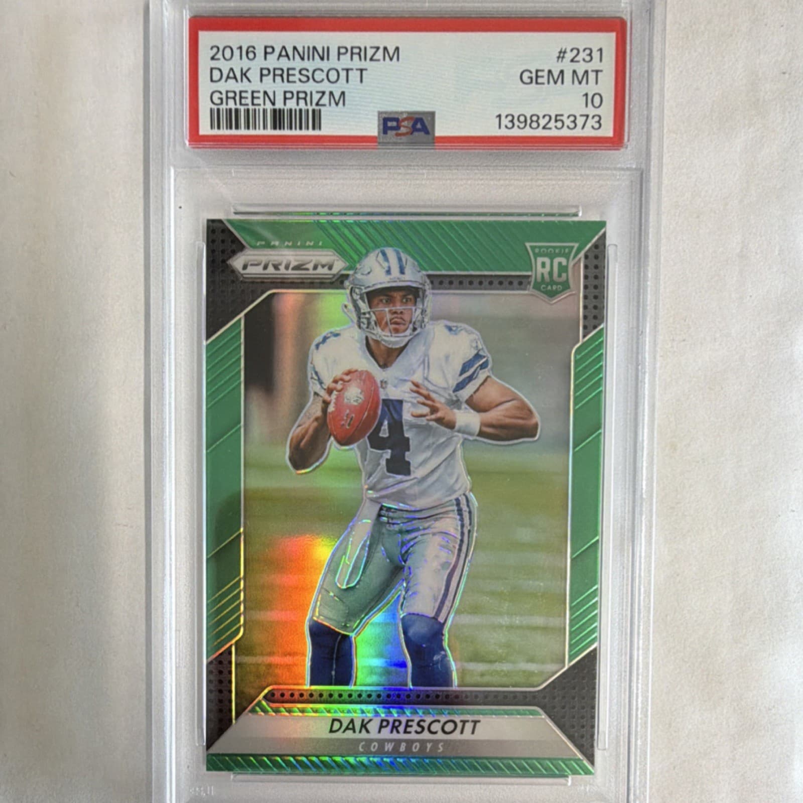 Dak Prescott Green 2016 Panini 2016 Panini