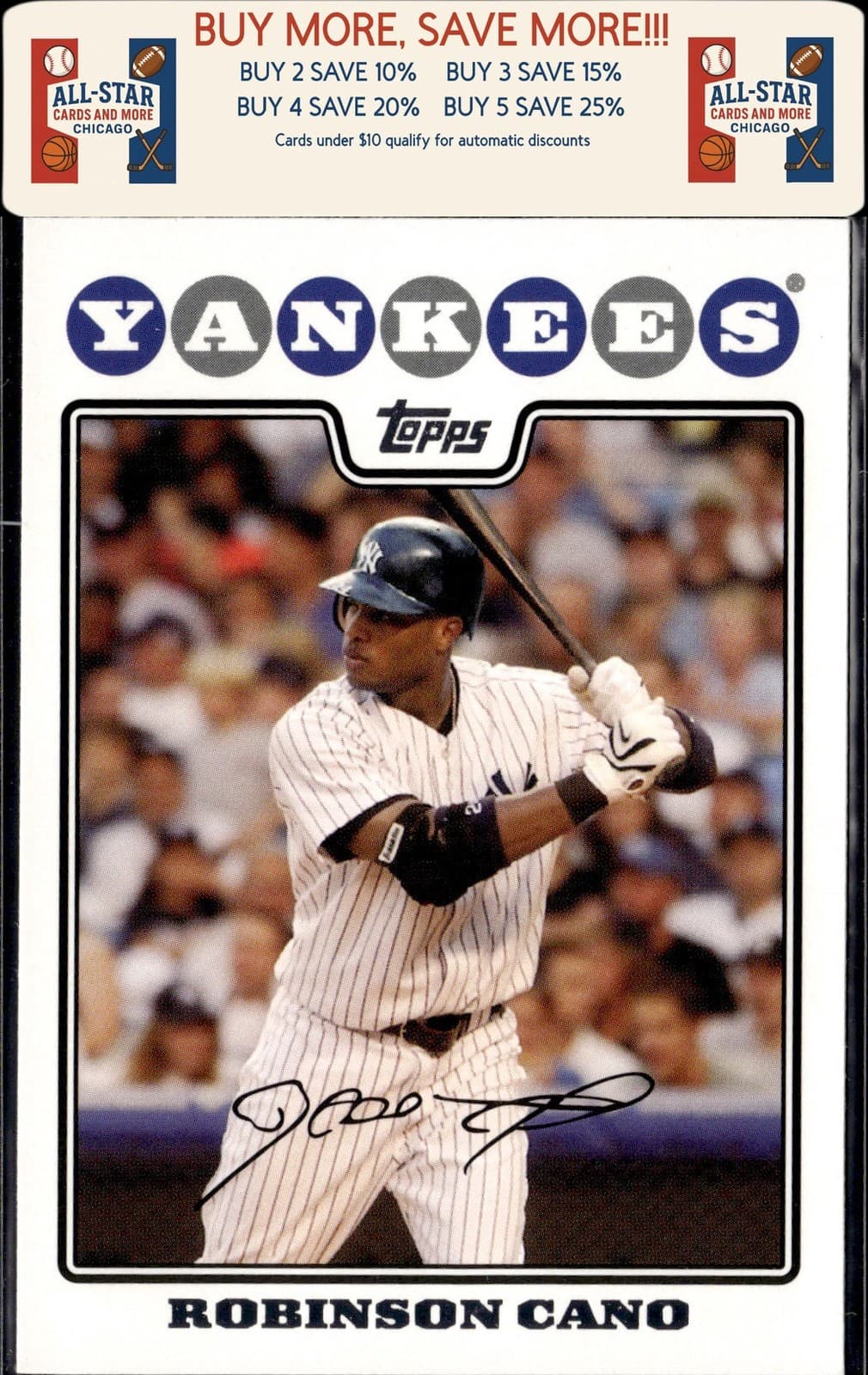 Robinson Cano New 2008 Topps