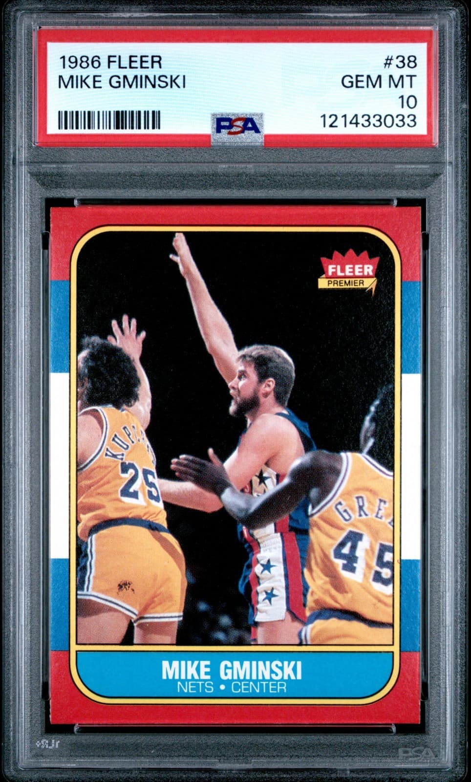 Basketball Mike Gminski 1986 Fleer 1986 Fleer